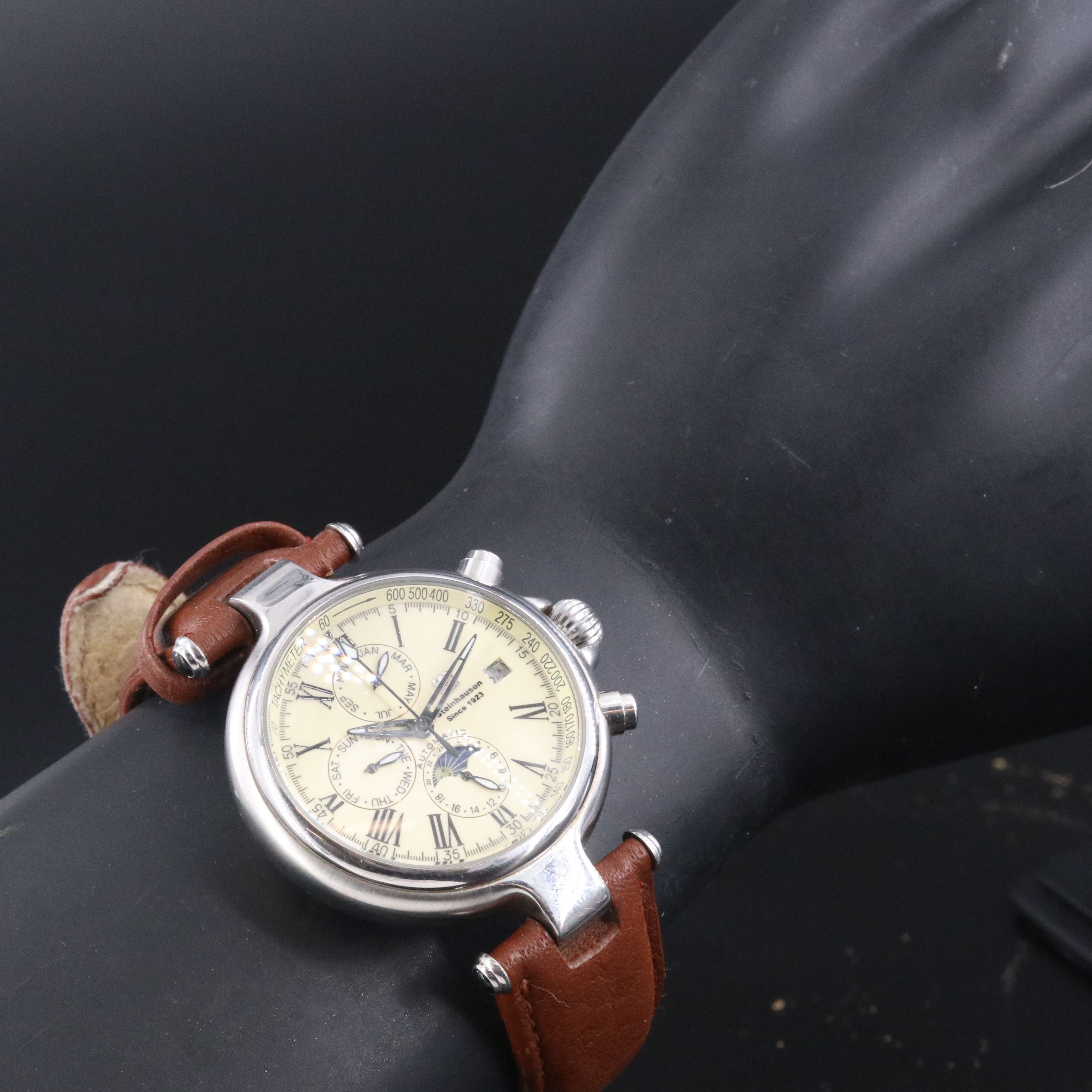 Steinhausen Automatic Triple Calendar Moon Phase Watch
