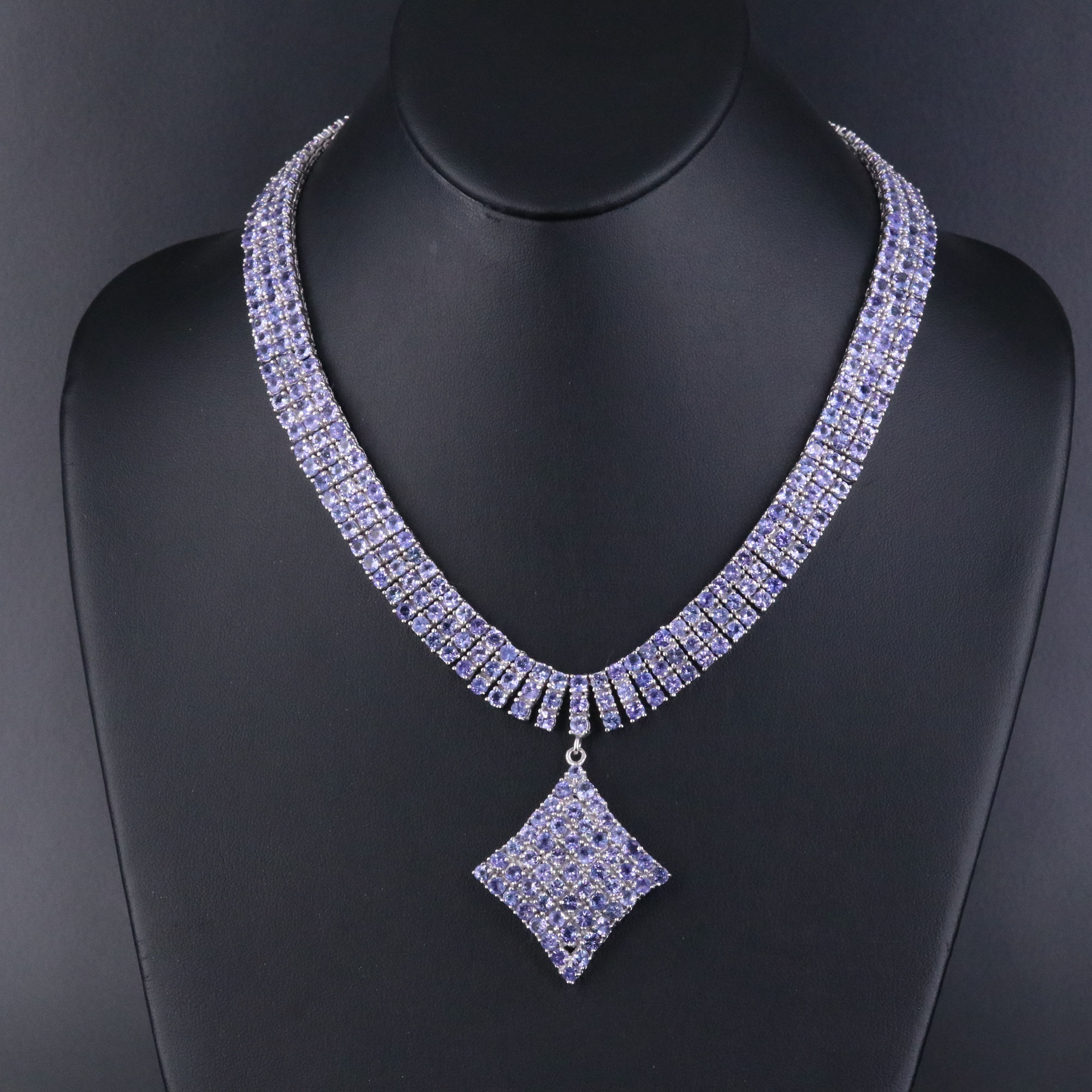 Sterling Tanzanite Necklace
