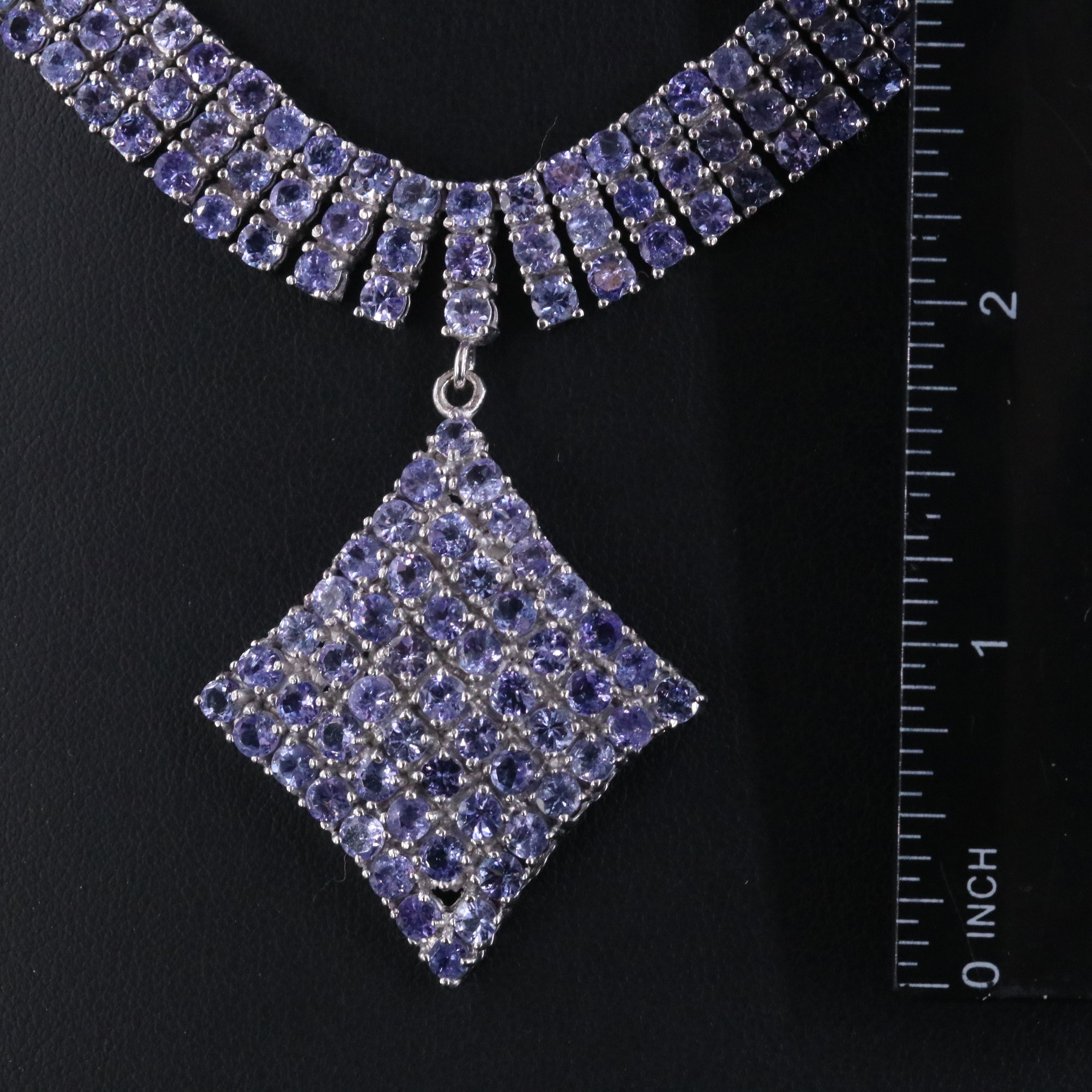 Sterling Tanzanite Necklace