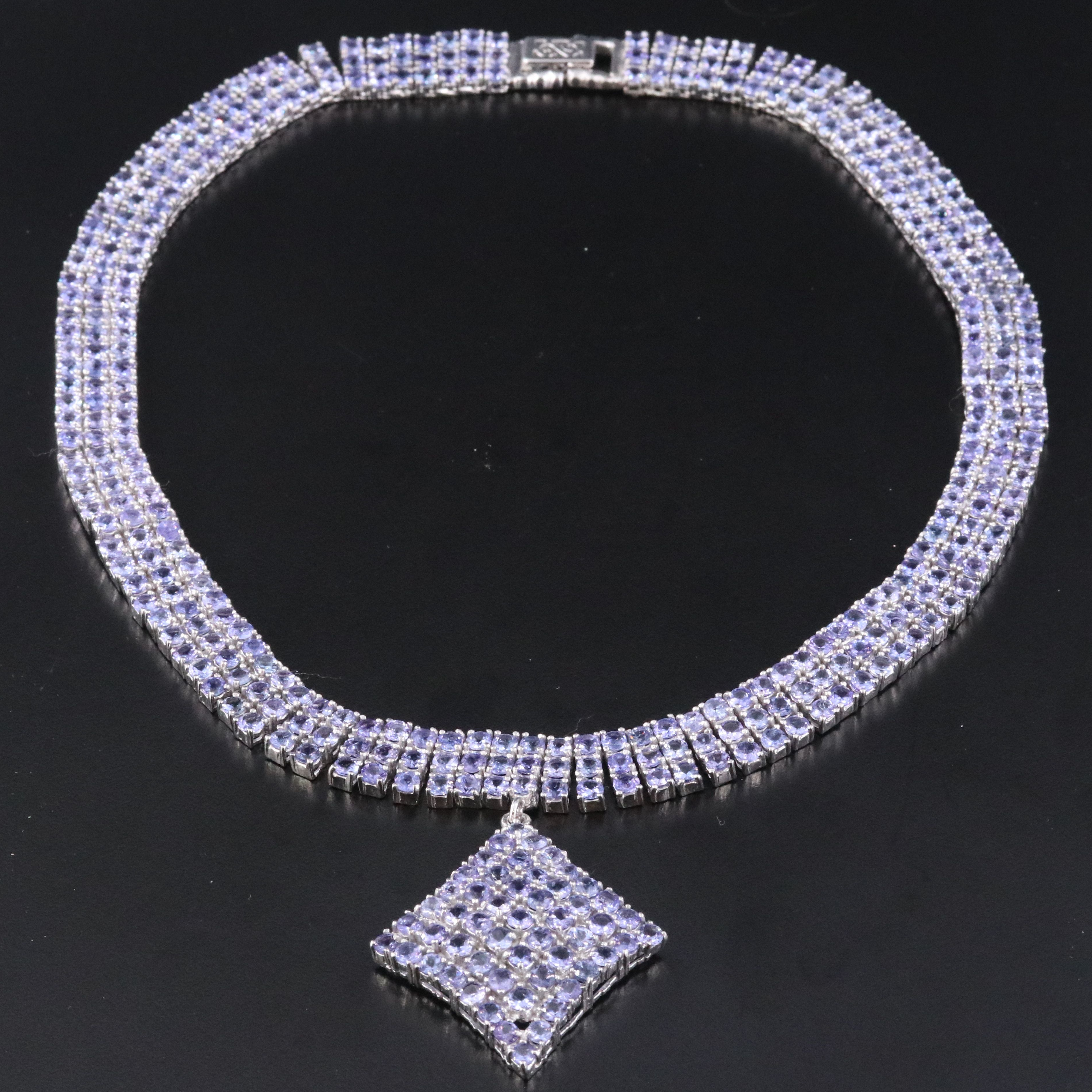 Sterling Tanzanite Necklace