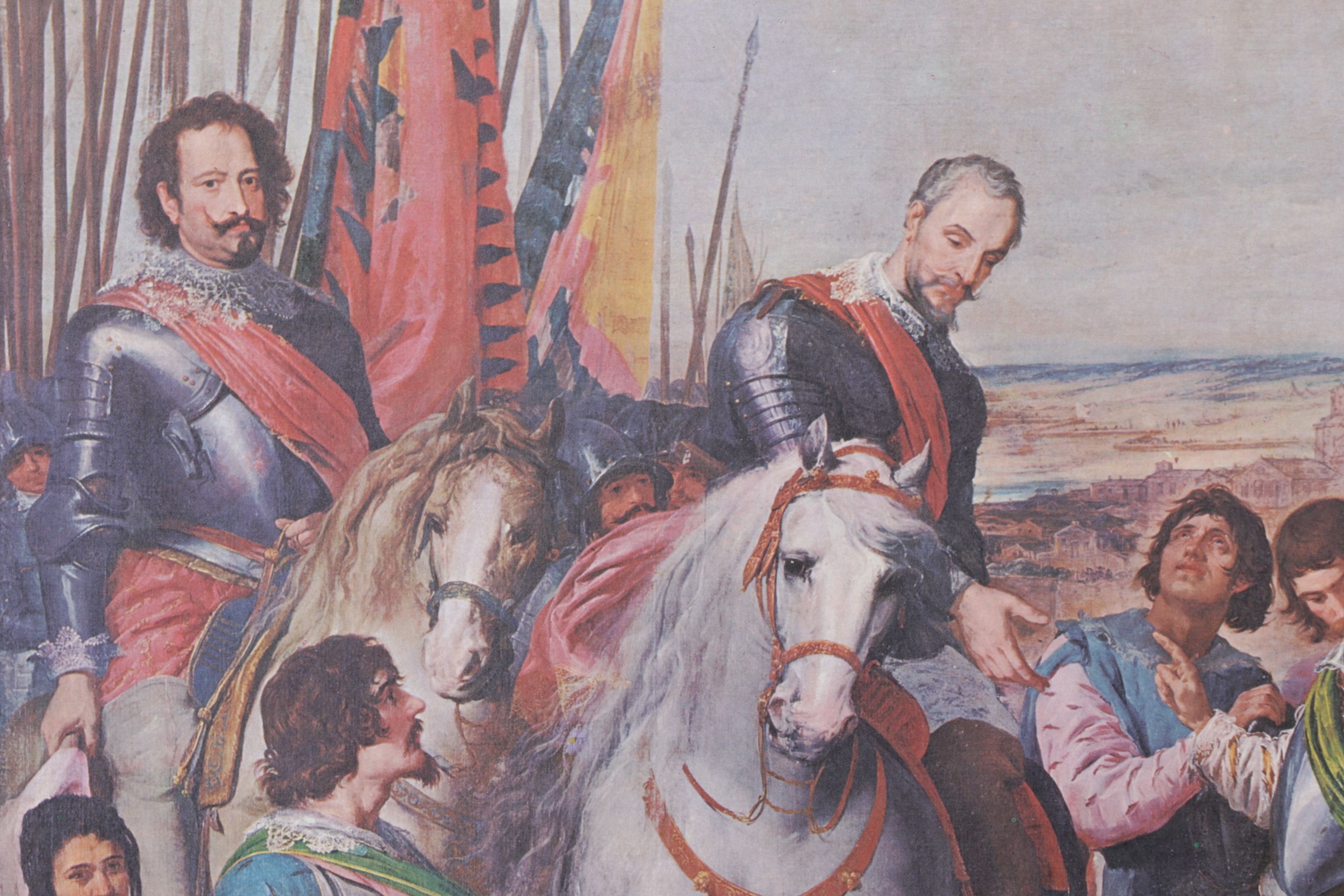 Offset Lithograph After Leonardo Jusepe "Juliers Surrender," 1974