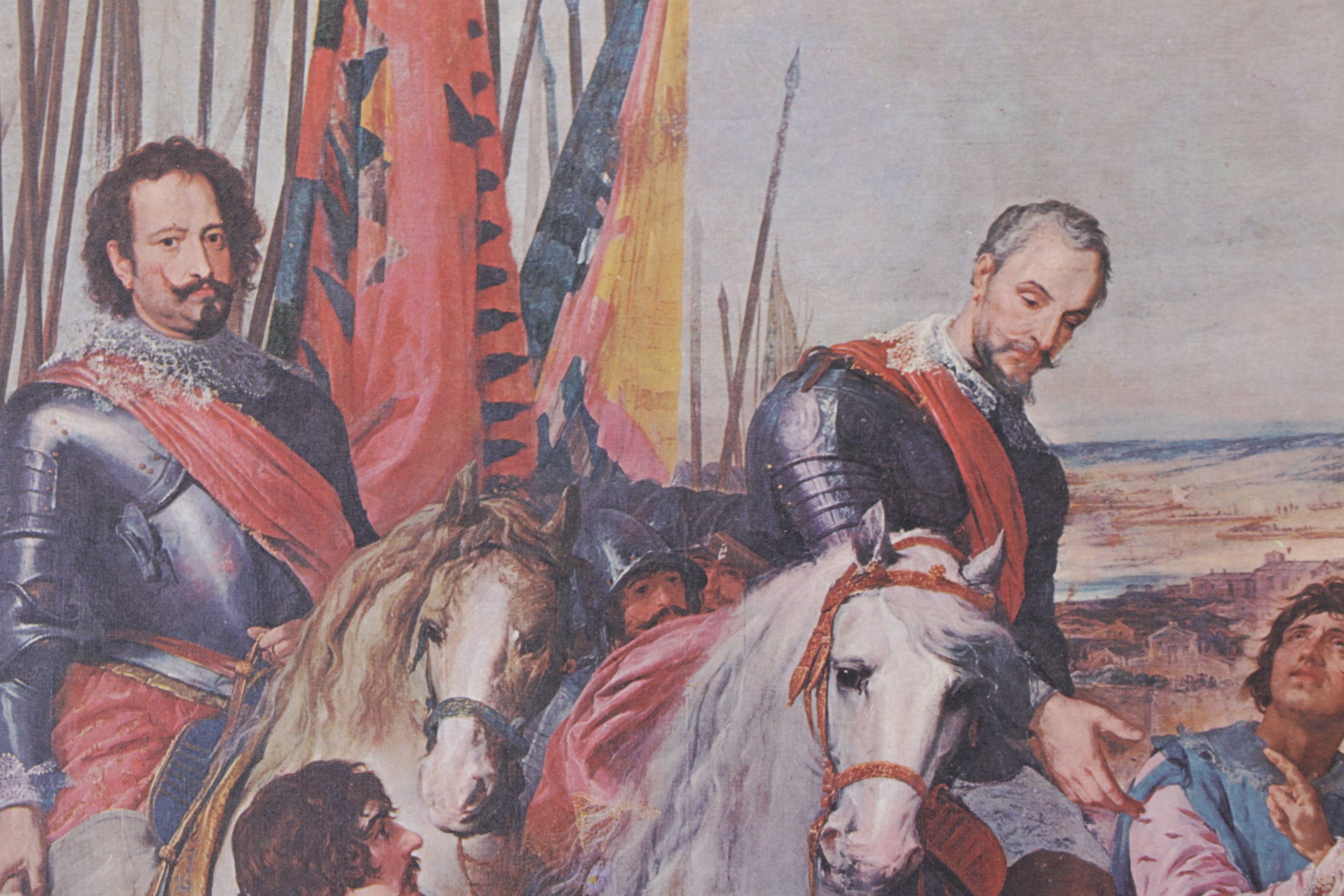 Offset Lithograph After Leonardo Jusepe "Juliers Surrender", 1974