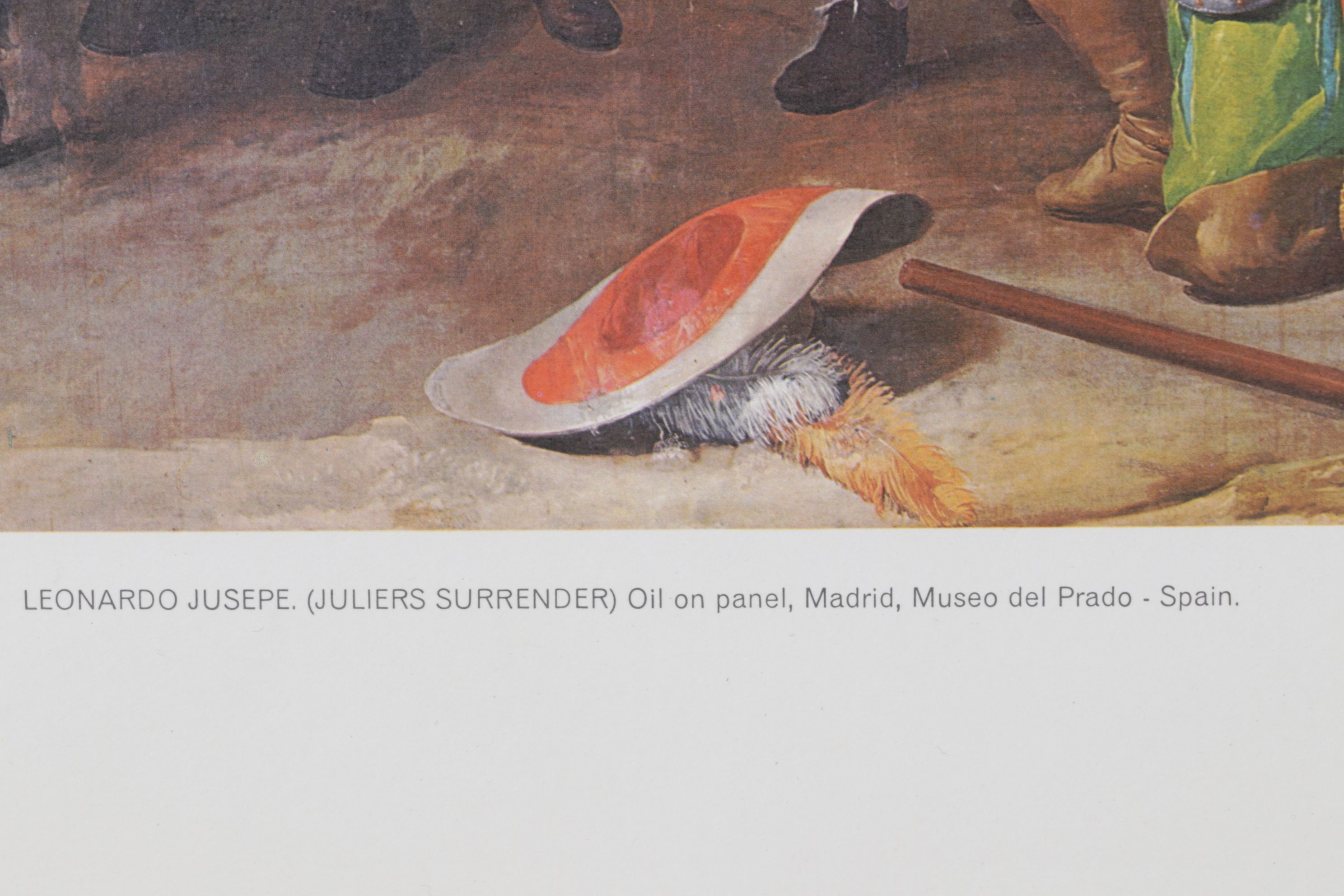 Offset Lithograph After Leonardo Jusepe "Juliers Surrender", 1974