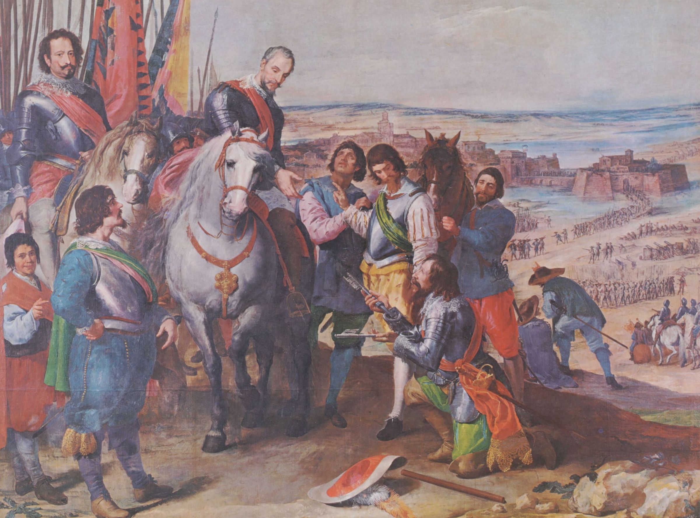 Offset Lithograph After Leonardo Jusepe "Juliers Surrender", 1974