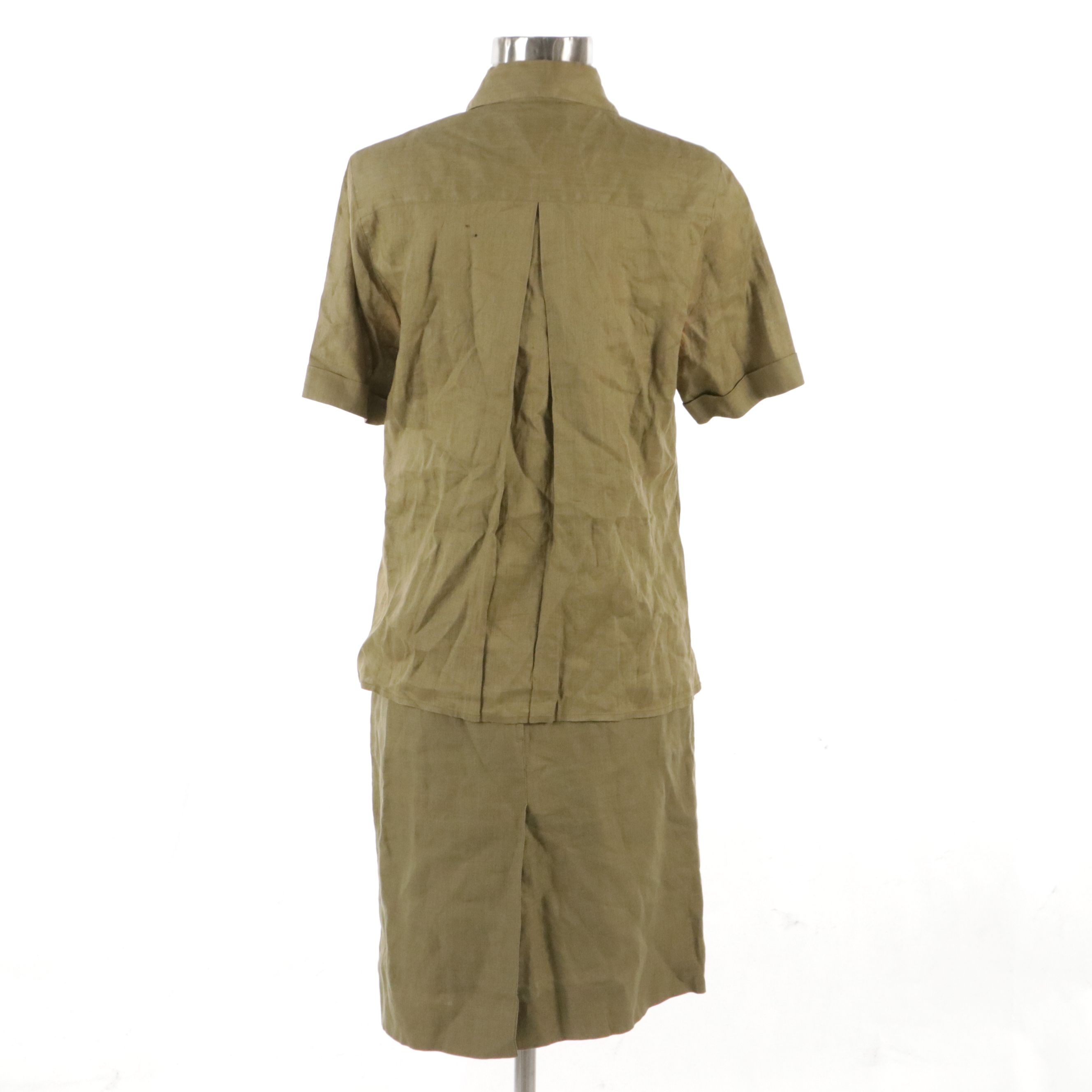 Chanel Linen Two-Piece Skirt Set