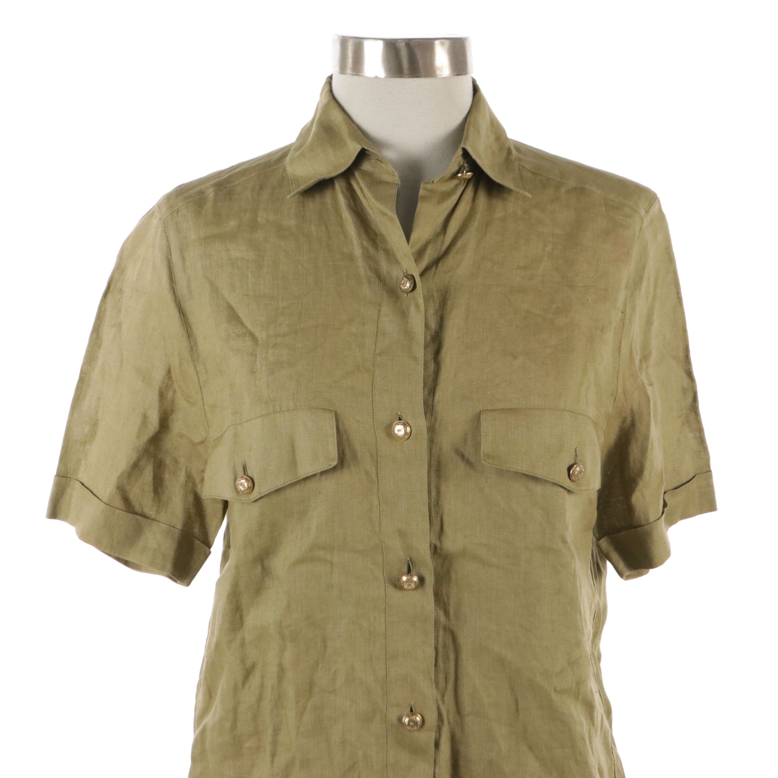 Chanel Linen Two-Piece Skirt Set