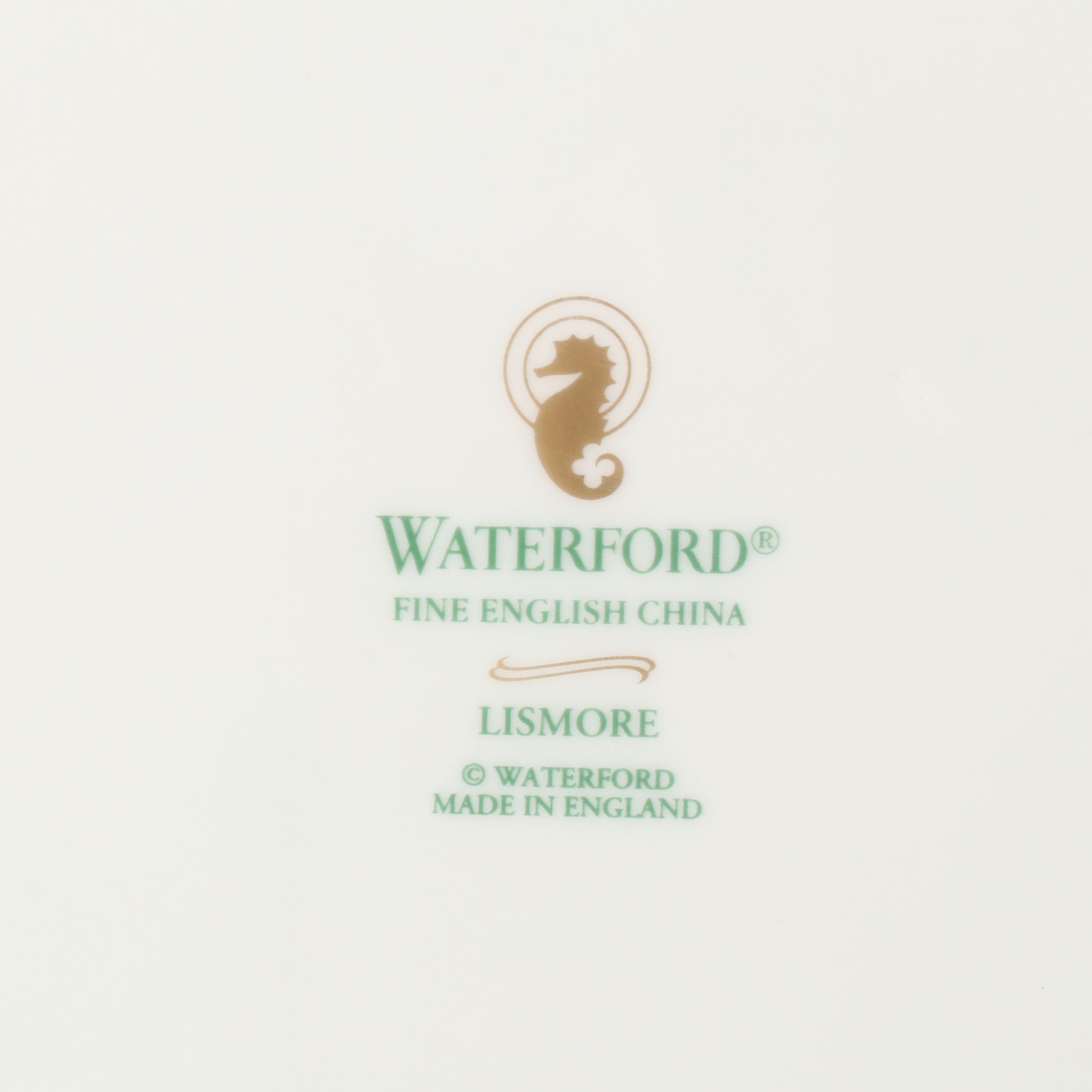 Waterford "Lismore Gold" Porcelain Dinnerware, 1997-2008