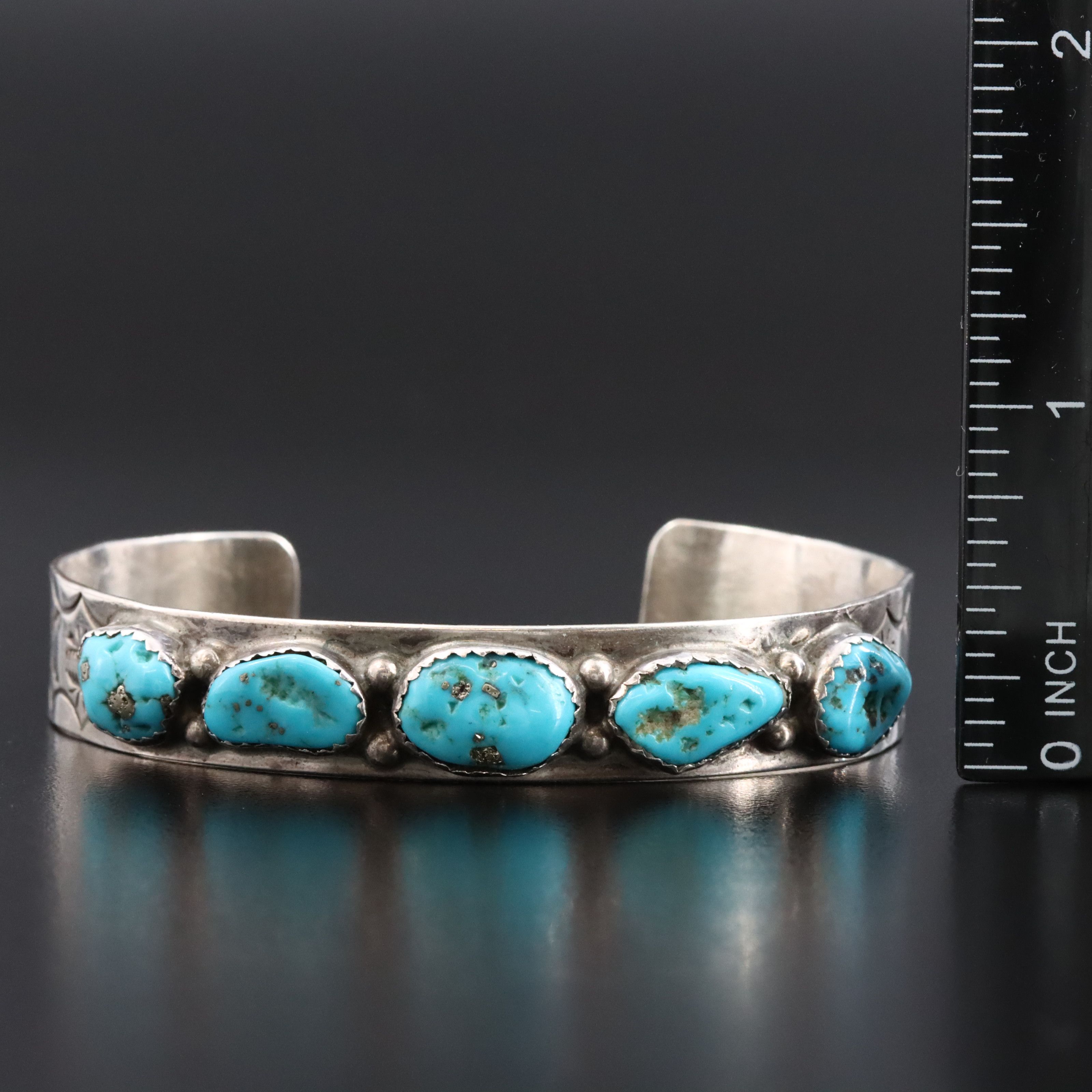 Sterling Turquoise Cuff Collection Featuring S.C. Nastacio