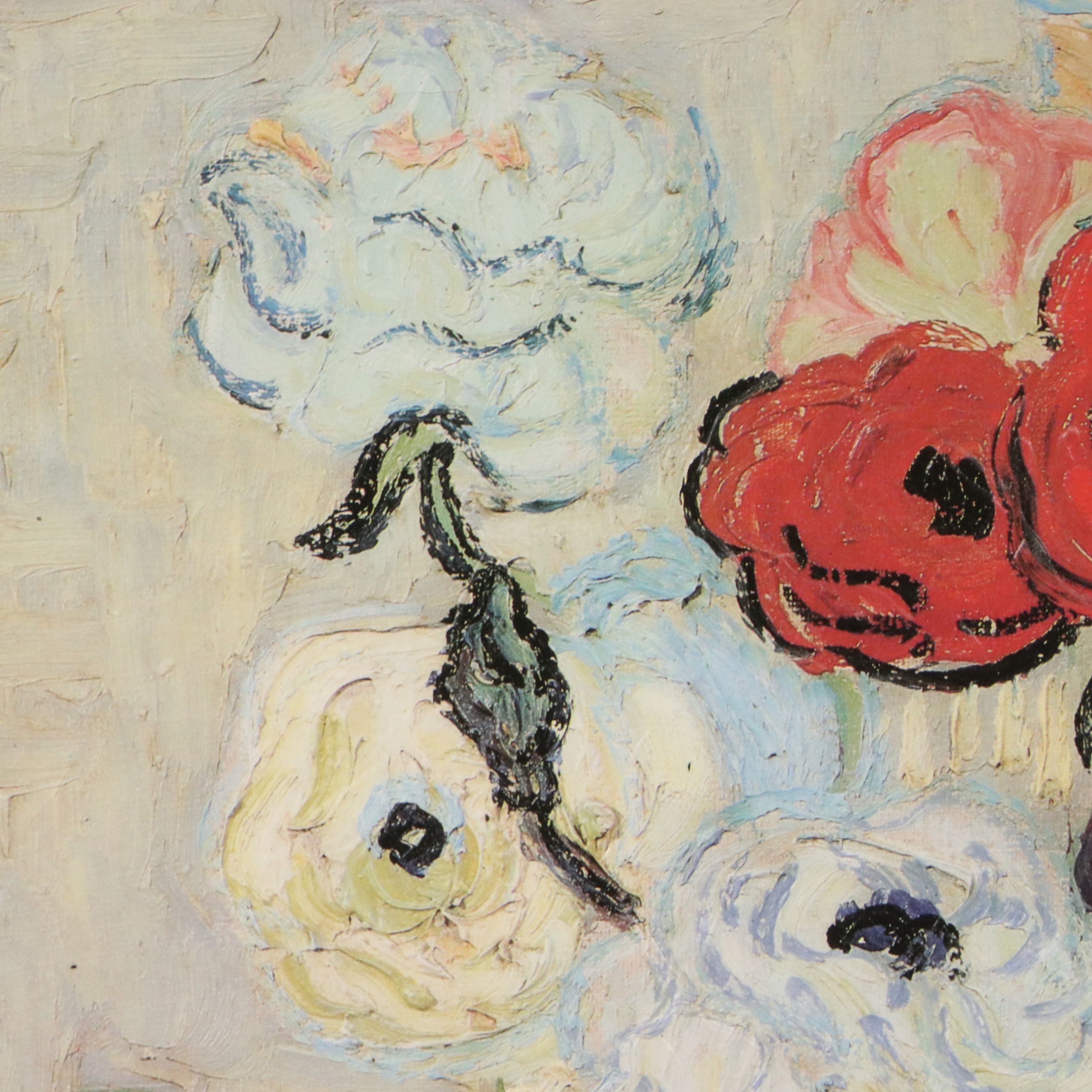 After Vincent Van Gogh "Roses and Anemones," 21st Century