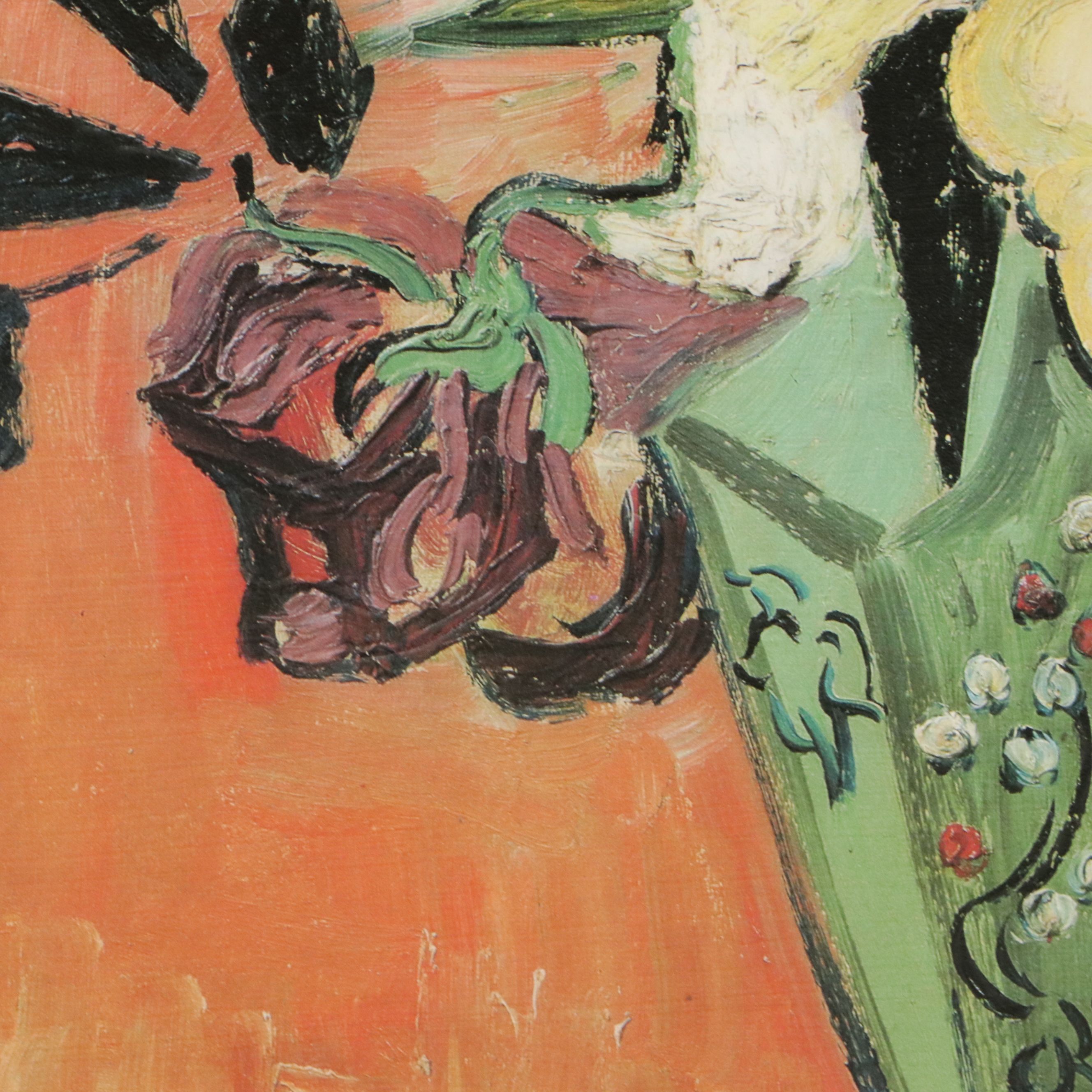 After Vincent Van Gogh "Roses and Anemones," 21st Century