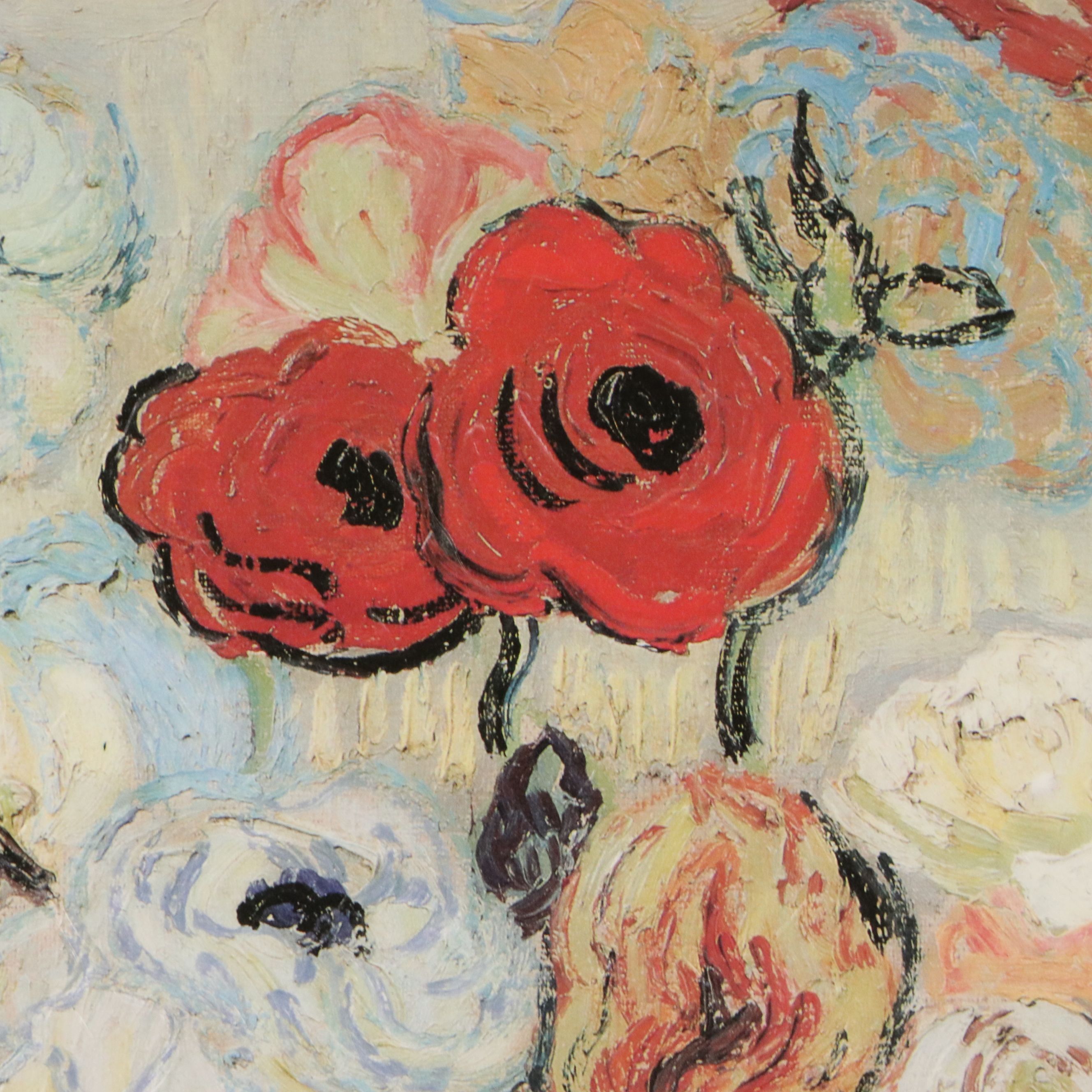 After Vincent Van Gogh "Roses and Anemones," 21st Century