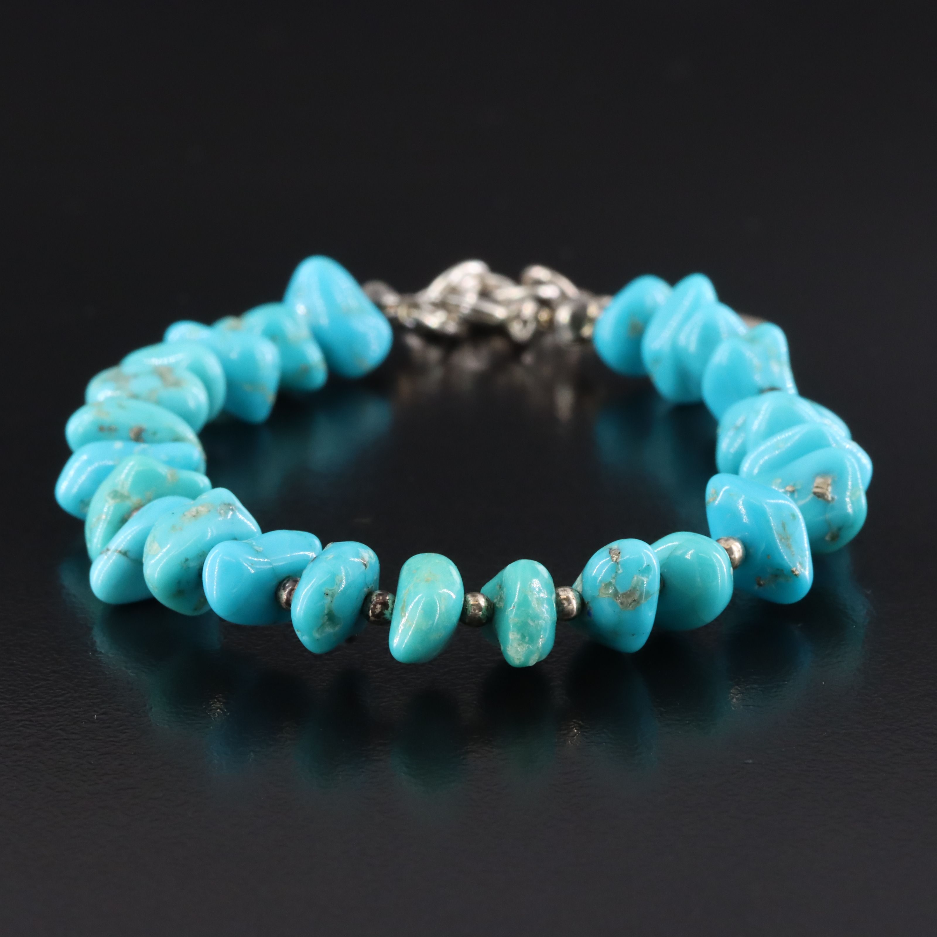 Dakota West Design Sterling Turquoise Bracelet
