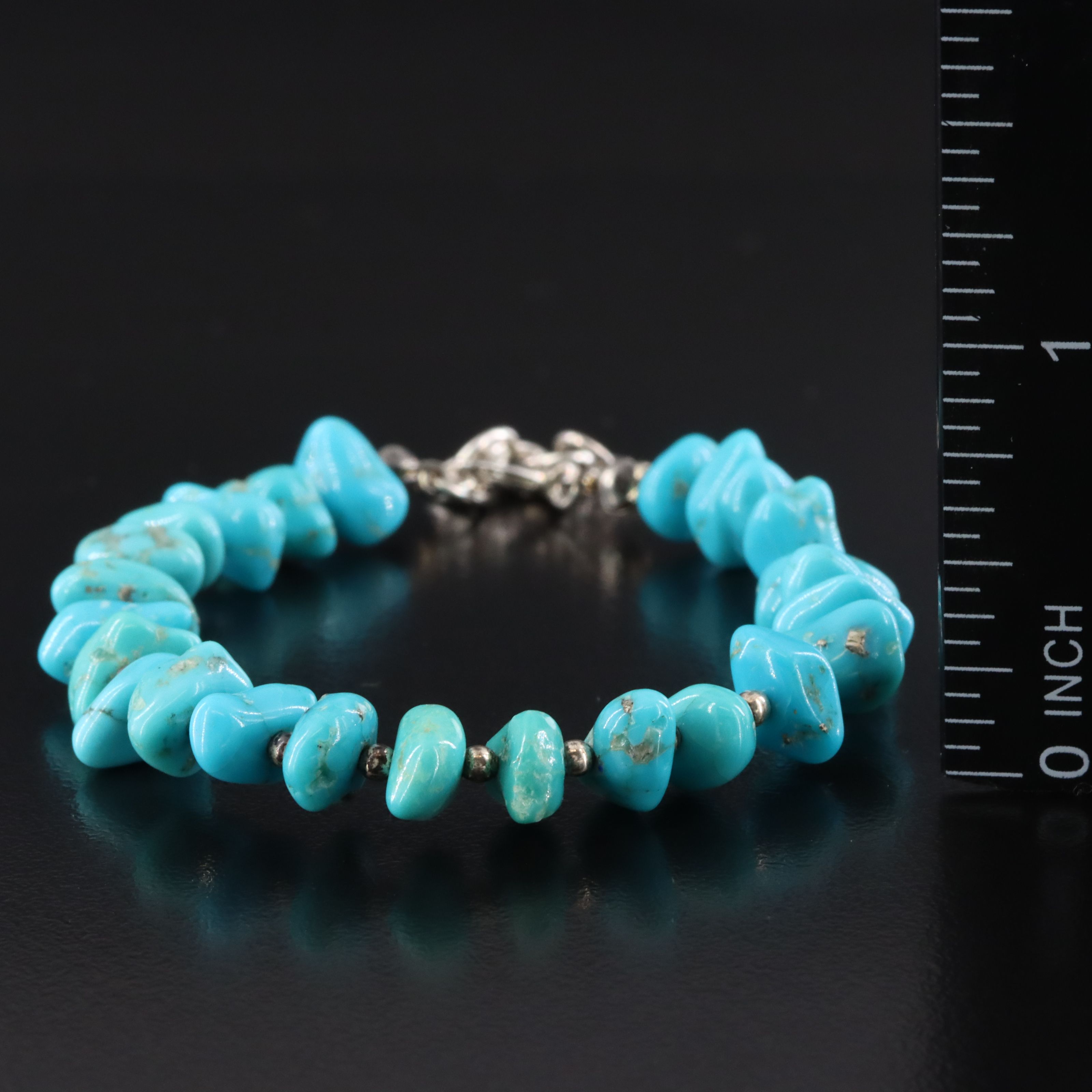 Dakota West Design Sterling Turquoise Bracelet