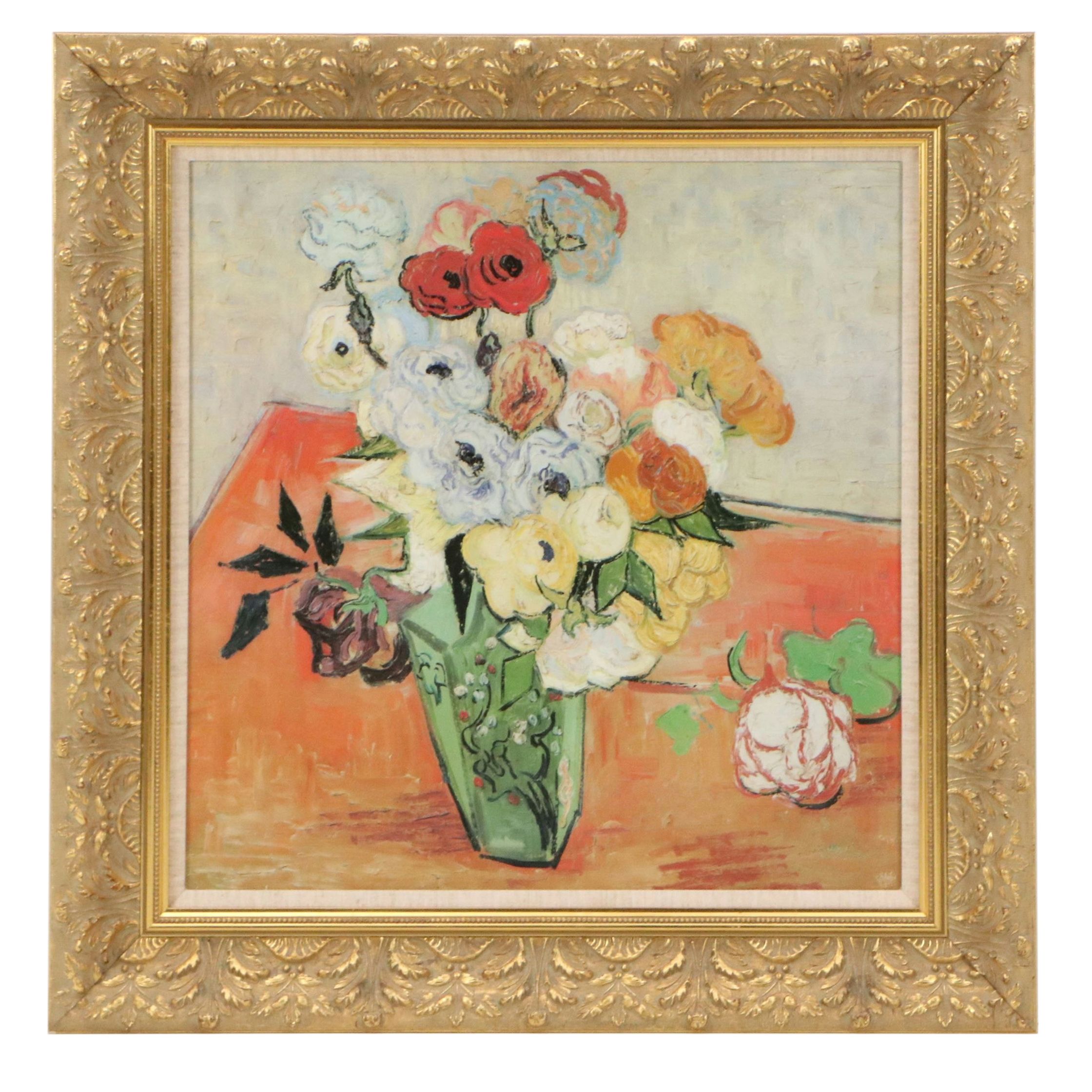 After Vincent Van Gogh "Roses and Anemones," 21st Century