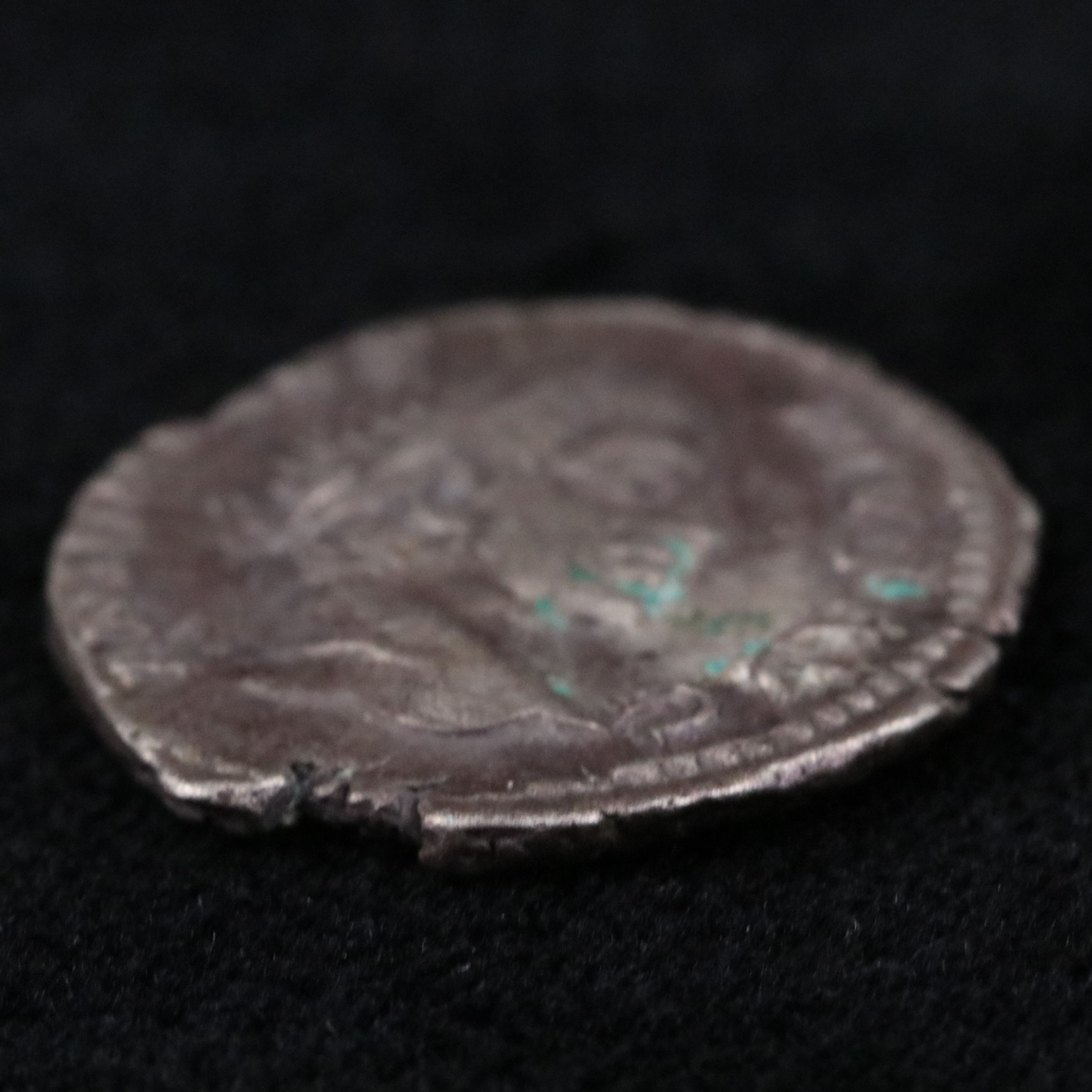 Ancient Roman Imperial AR Denarius Coin of Caracalla, ca. 207 A.D.