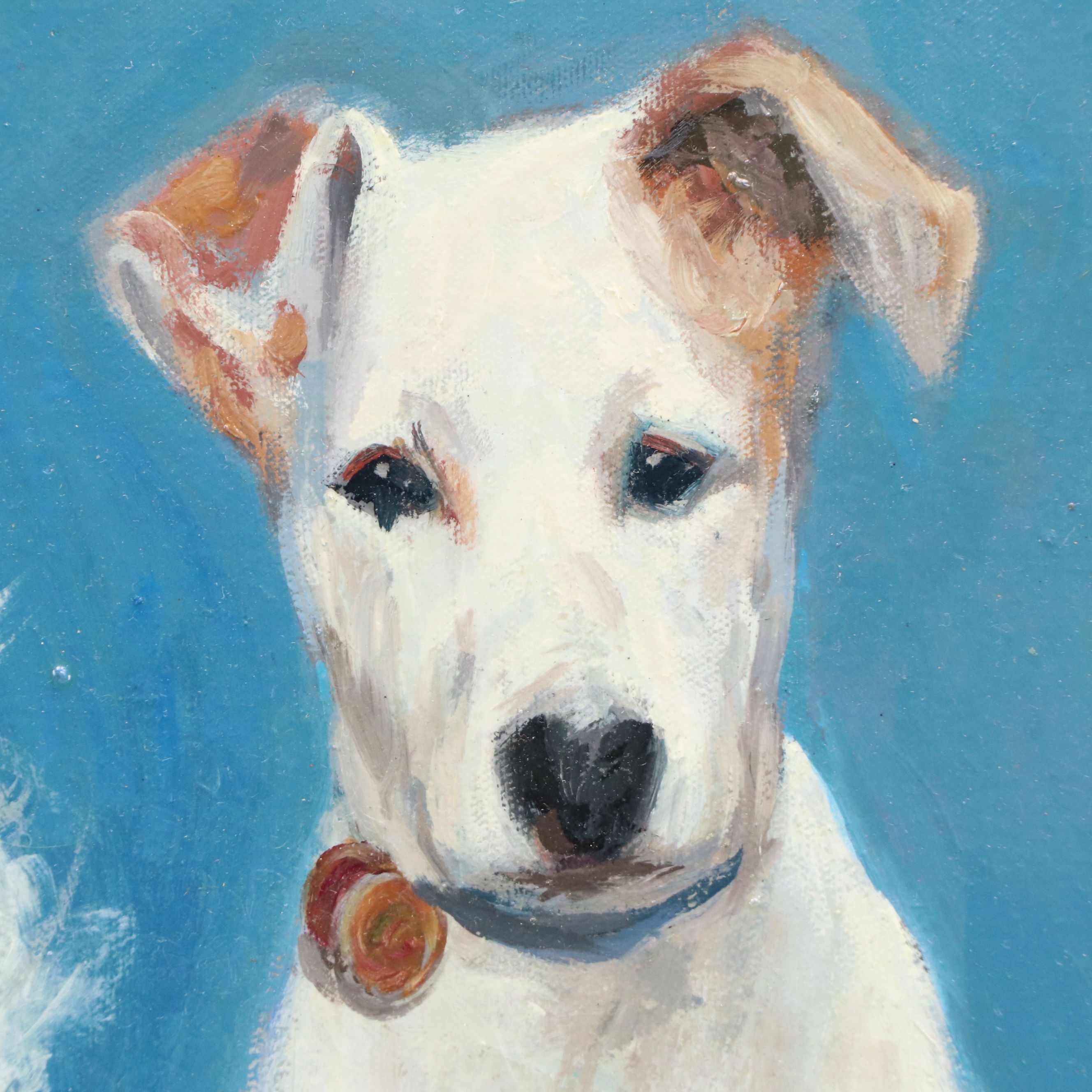 Gordon Roy Press Pet Portrait Oil Painting "Einstein and Champ," 2022