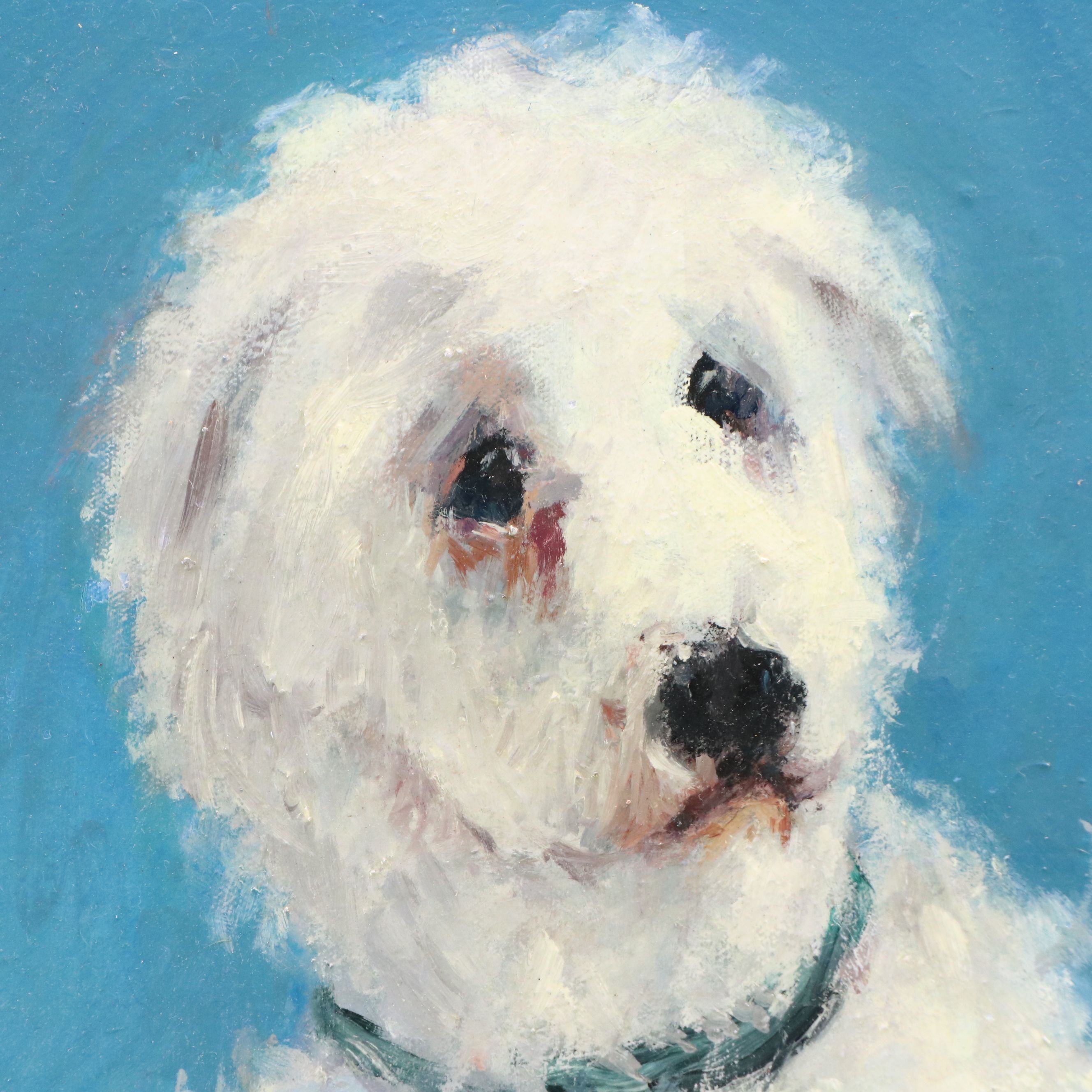 Gordon Roy Press Pet Portrait Oil Painting "Einstein and Champ," 2022