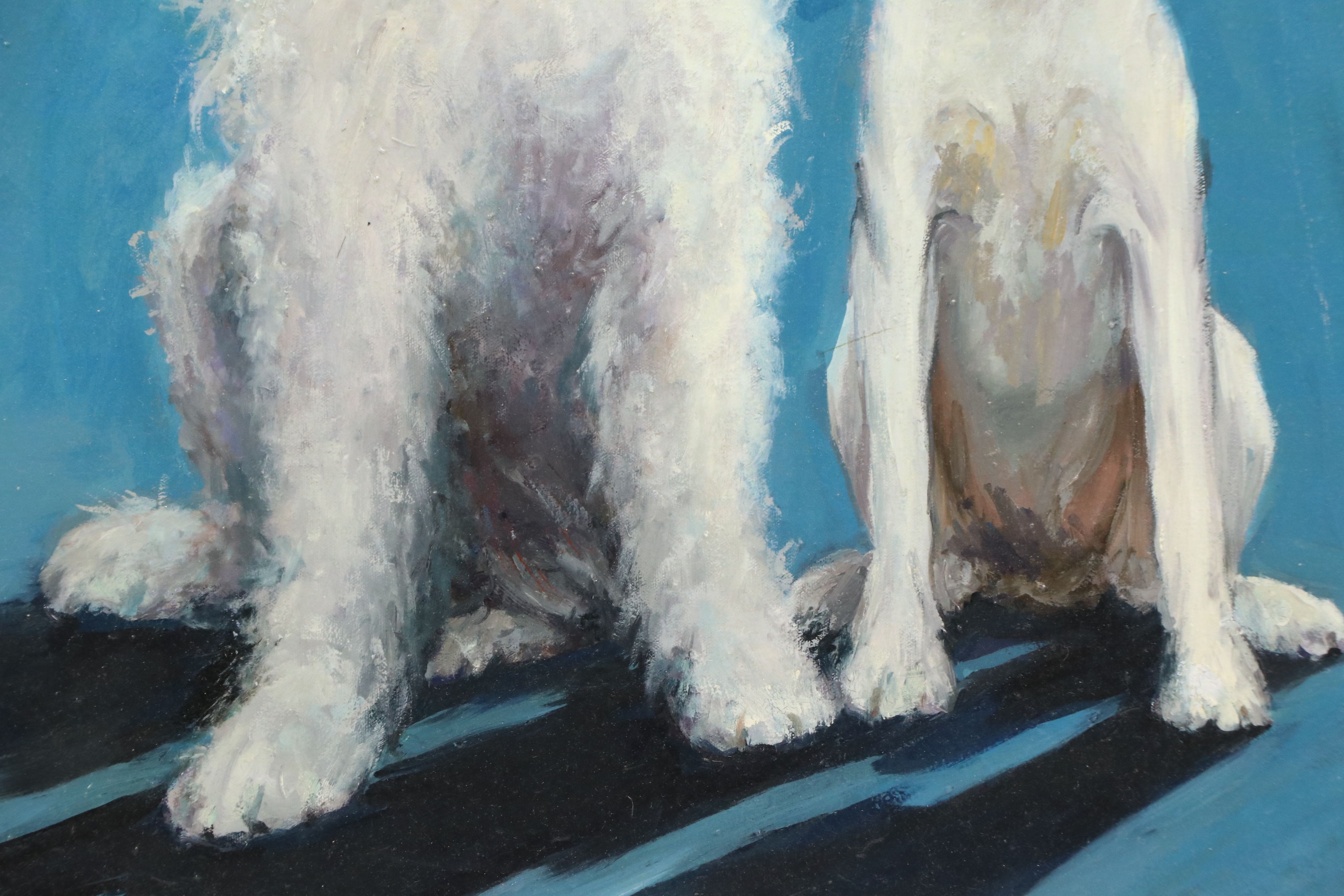 Gordon Roy Press Pet Portrait Oil Painting "Einstein and Champ," 2022