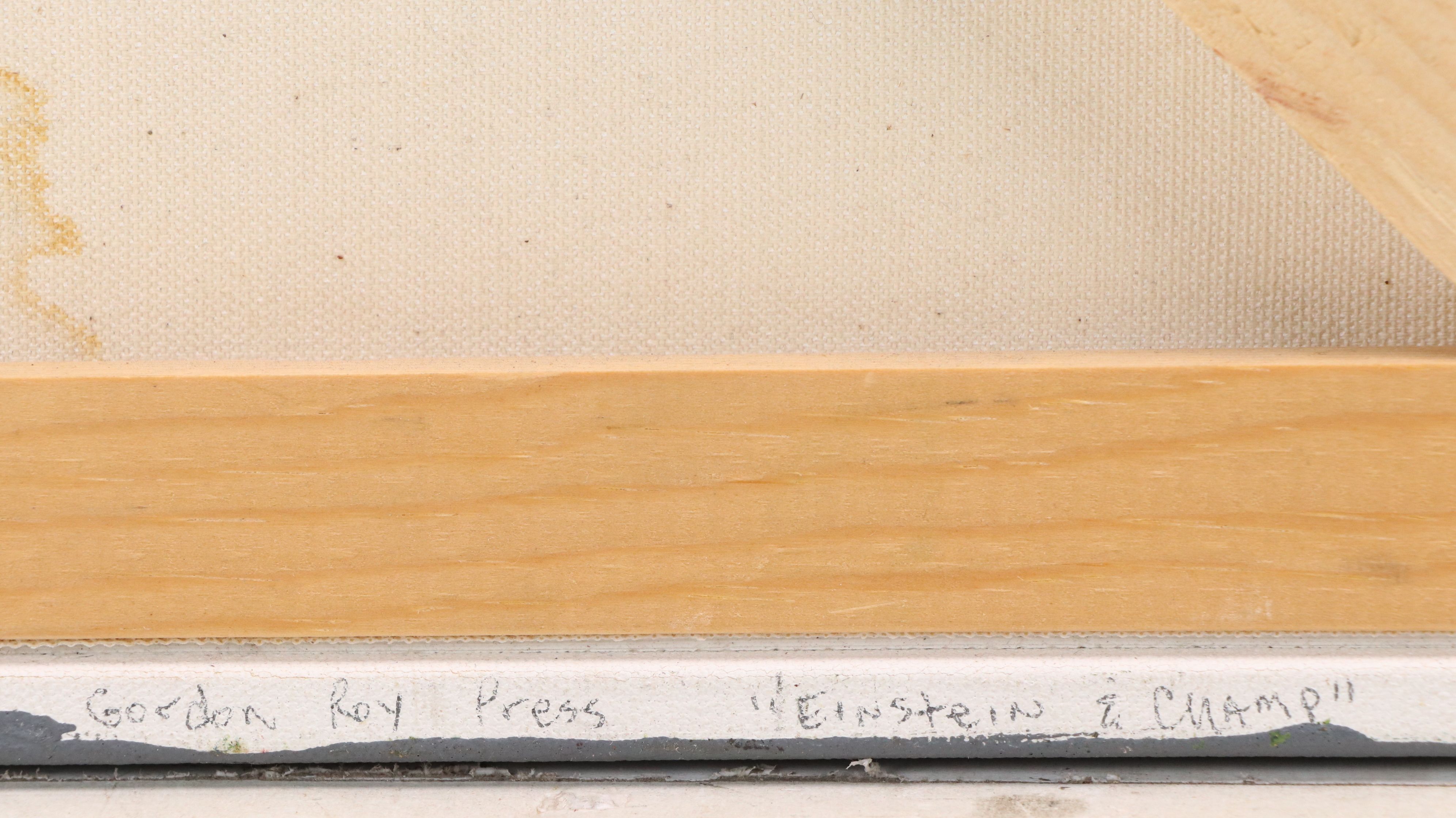 Gordon Roy Press Pet Portrait Oil Painting "Einstein and Champ," 2022