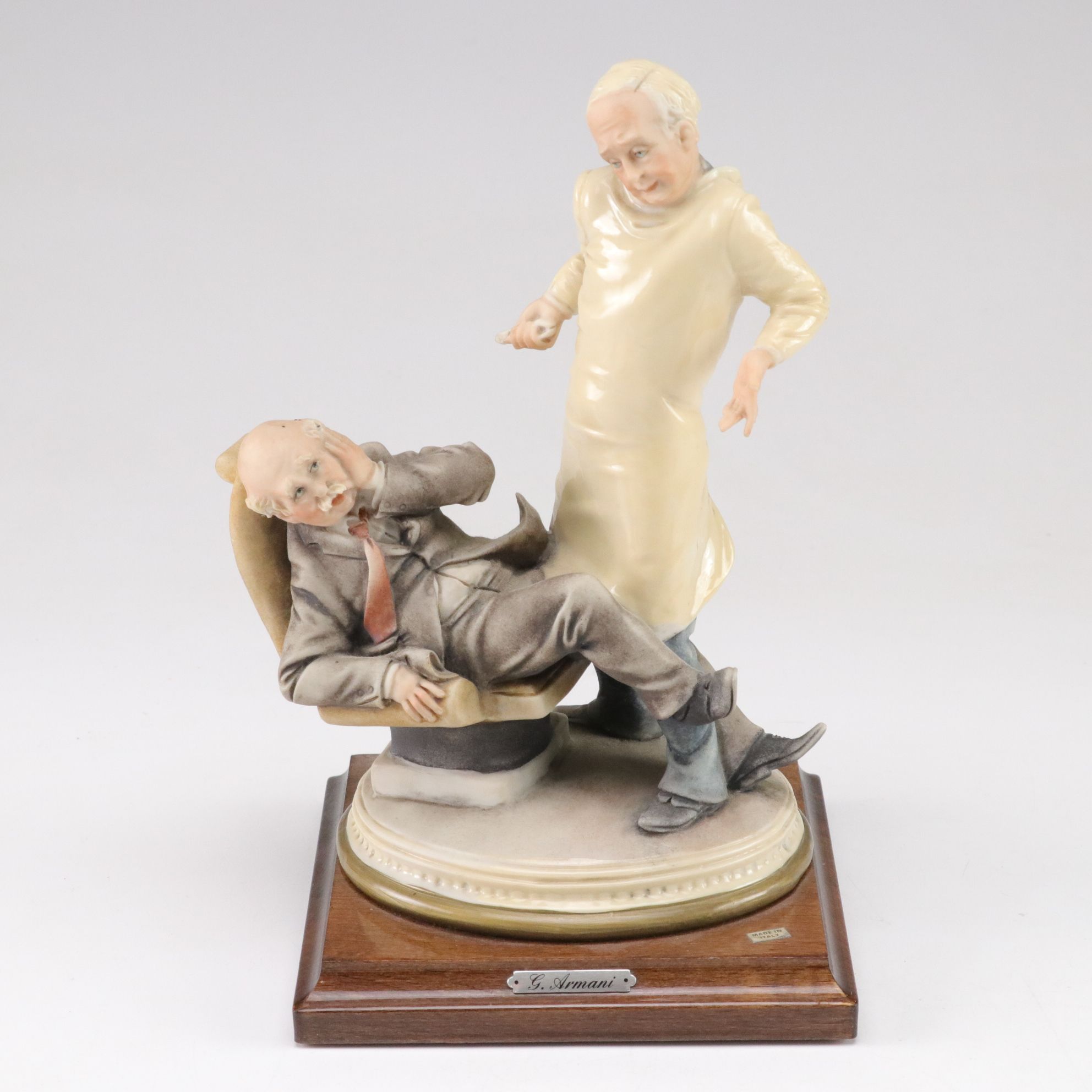 Capodimonte Carved Porcelain Dentist Figurine with Matryoshka Dolls & More