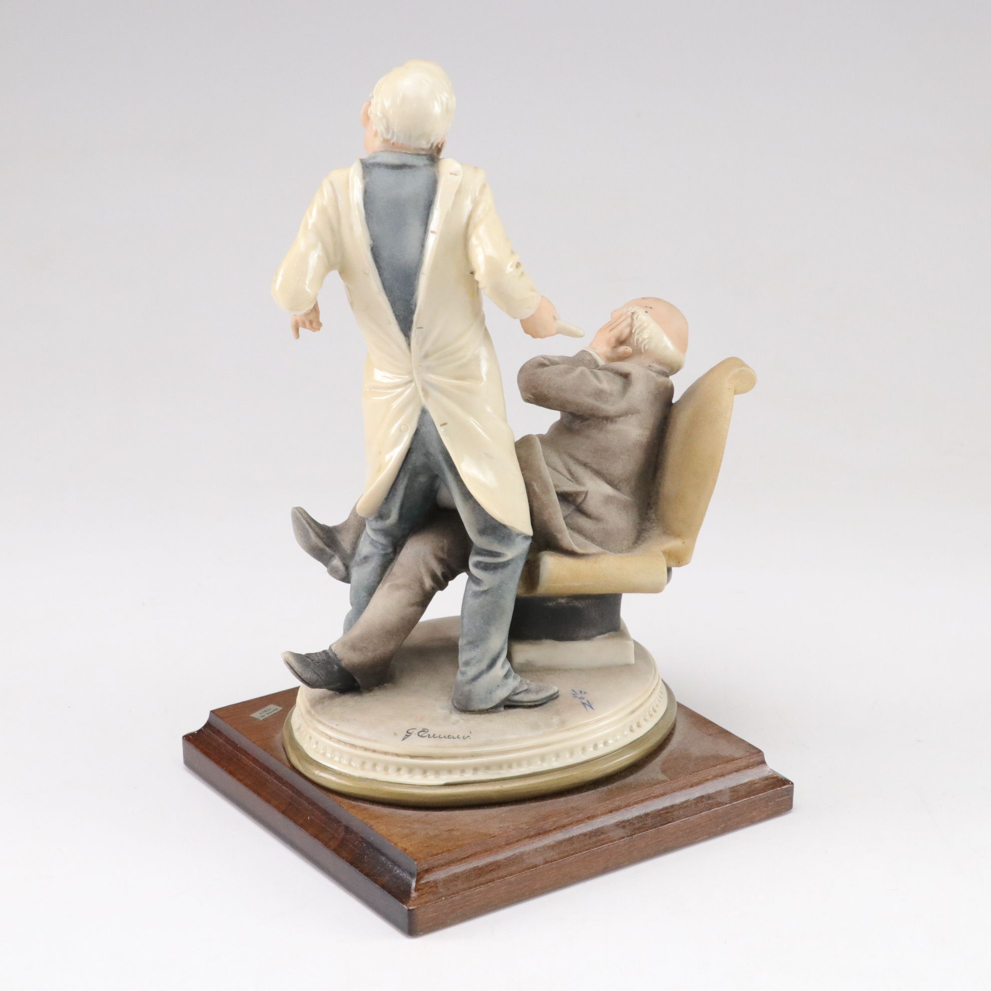 Capodimonte Carved Porcelain Dentist Figurine with Matryoshka Dolls & More