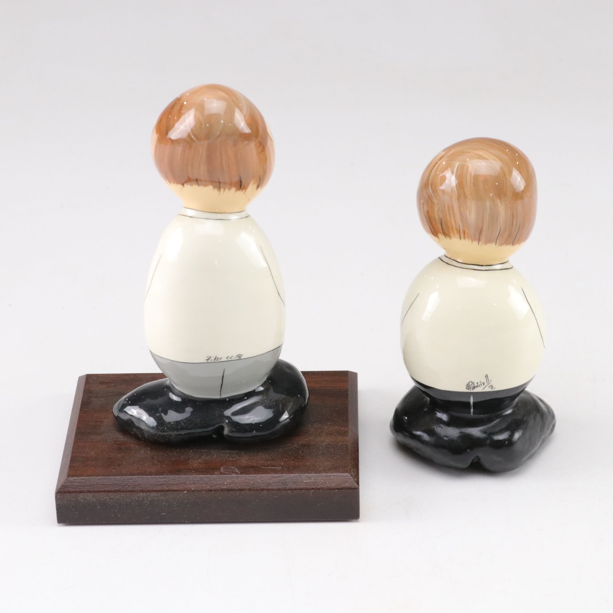 Capodimonte Carved Porcelain Dentist Figurine with Matryoshka Dolls & More