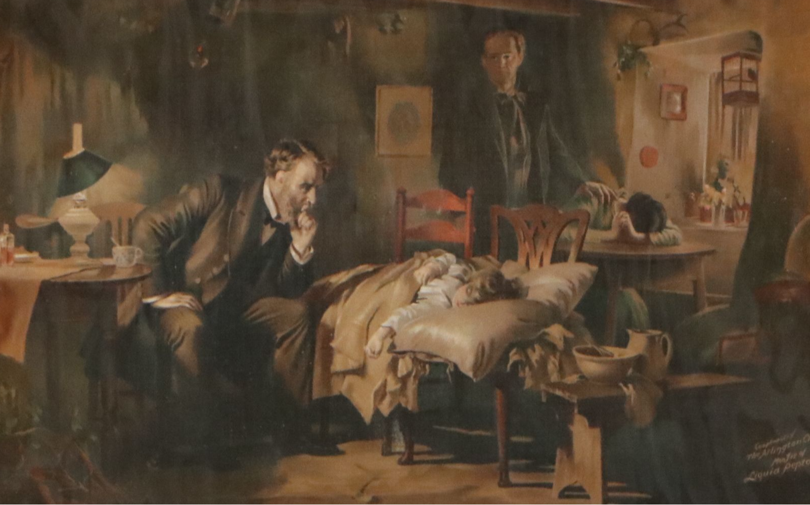 Color Lithograph After Luke Fildes "The Doctor," Circa Late 19th Century