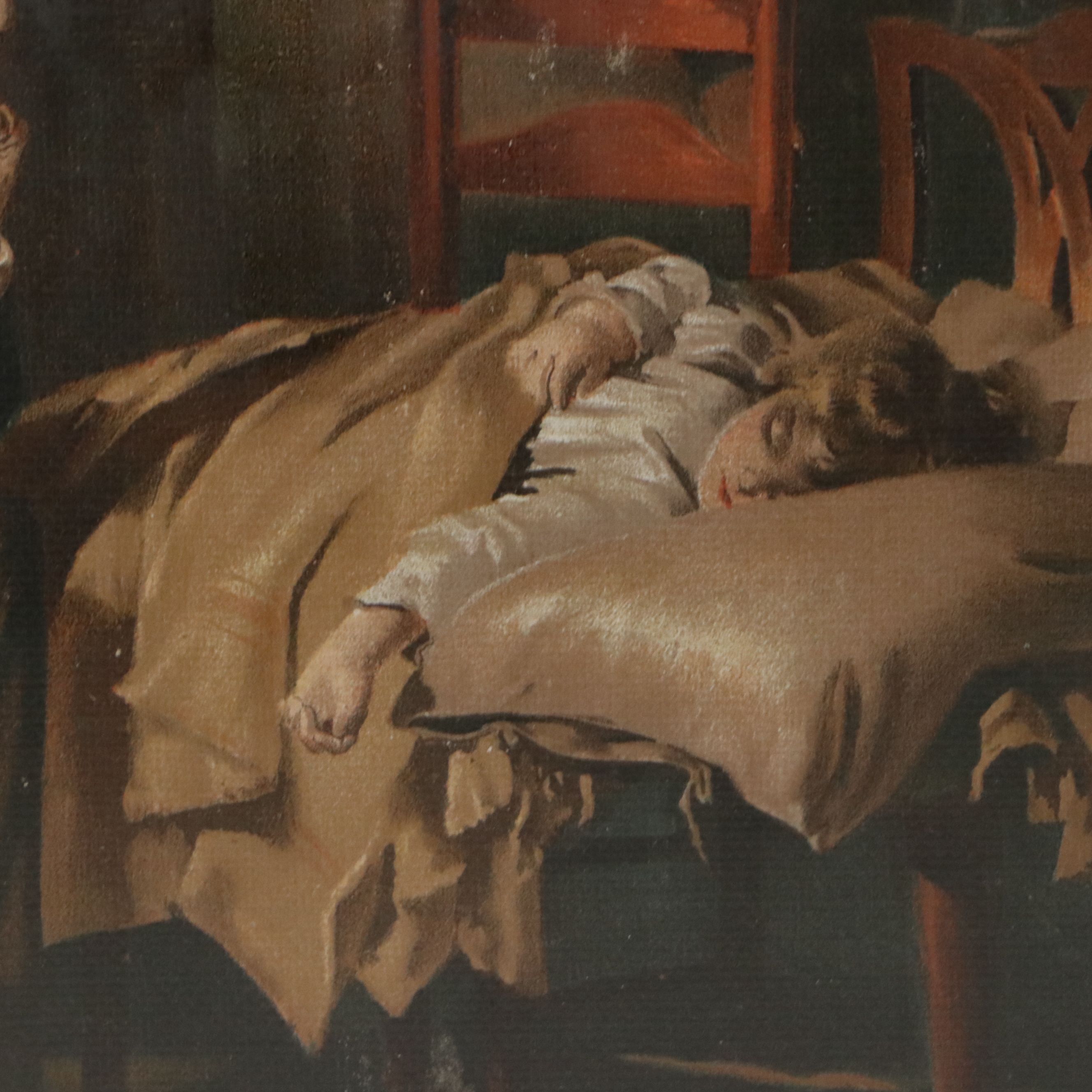 Color Lithograph After Luke Fildes "The Doctor," Circa Late 19th Century