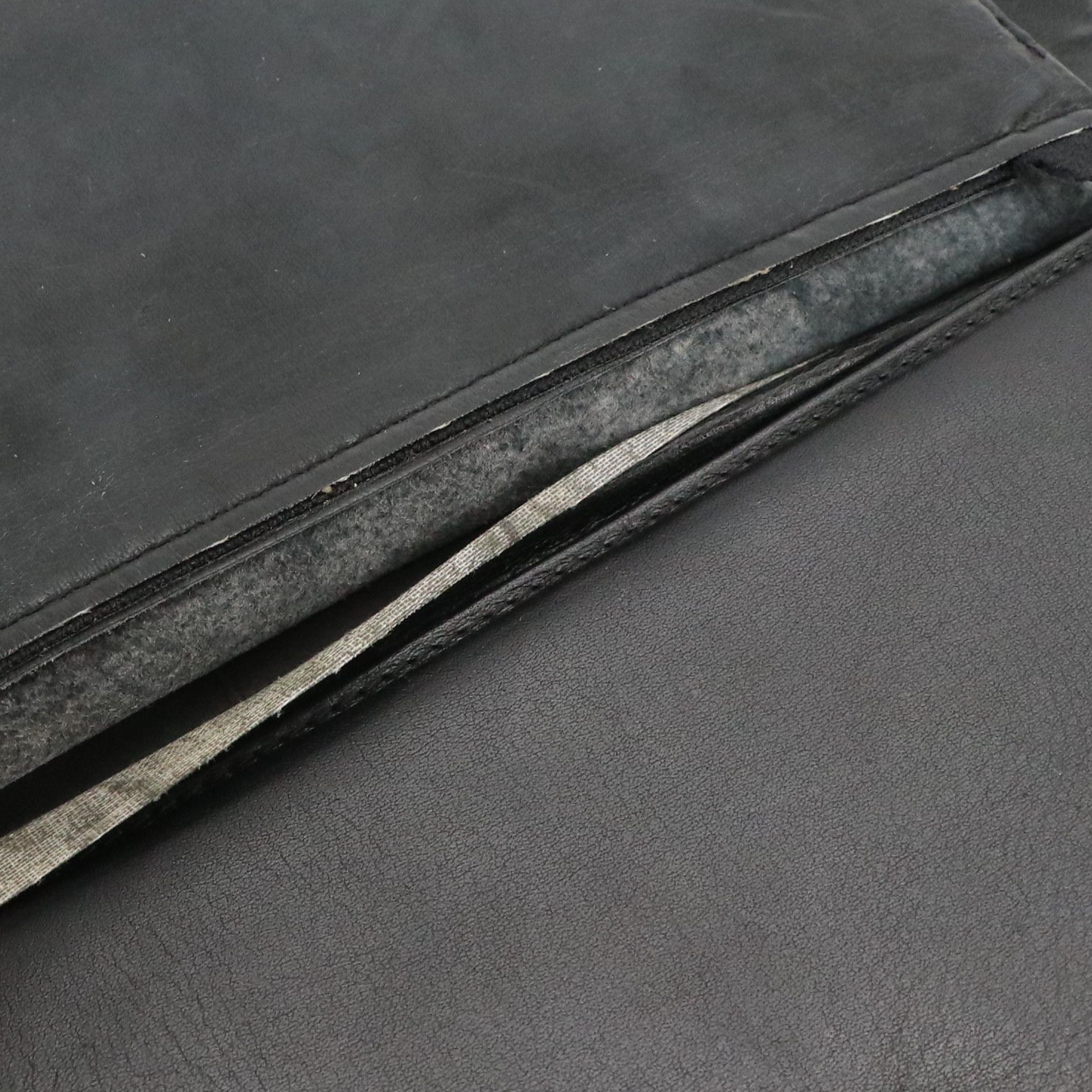 Christian Dior CD Envelope Flap Convertible Clutch in Black Leather