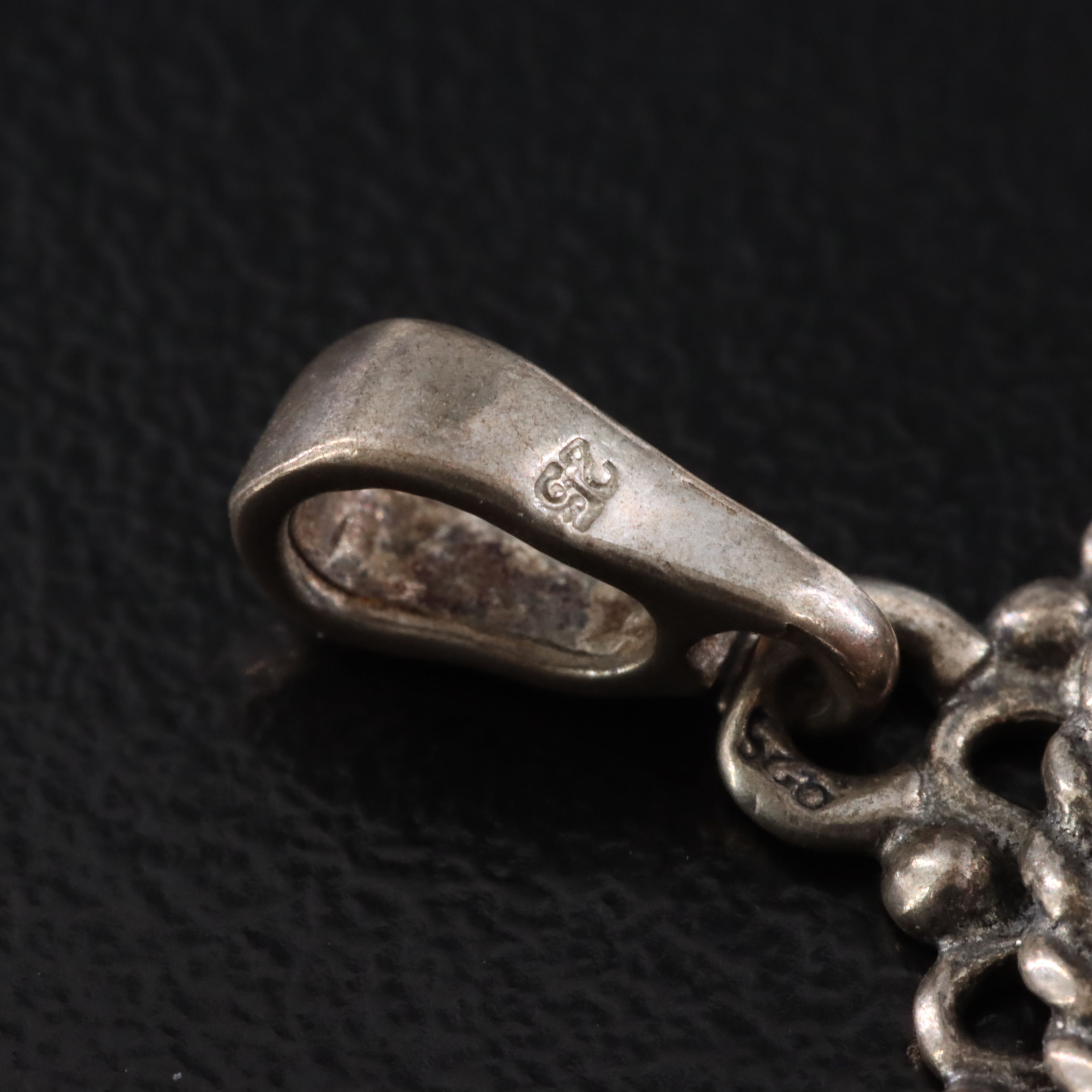 Sterling Amber Pendant