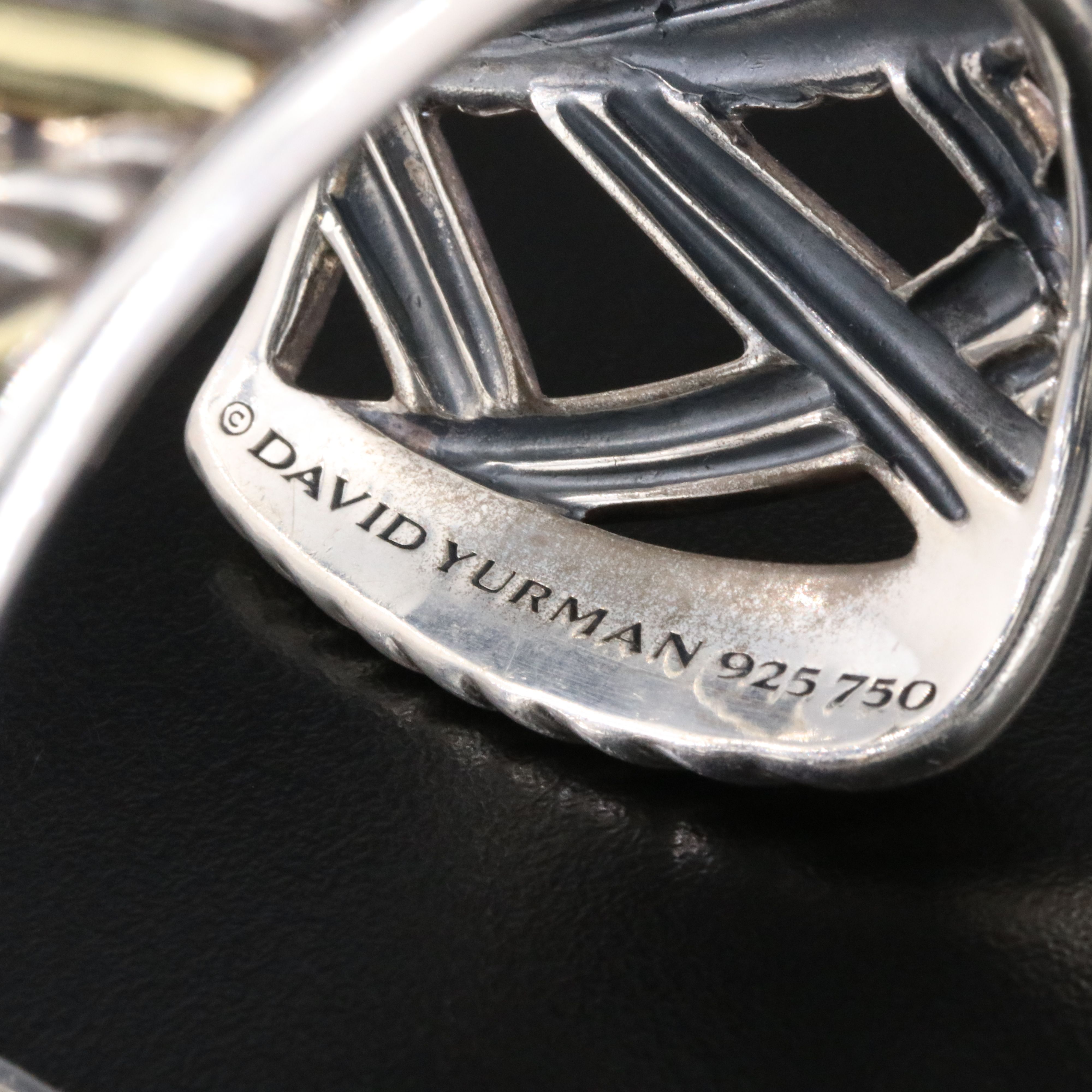 David Yurman Papyrus Sterling Cuff Bracelet with 18K Accents