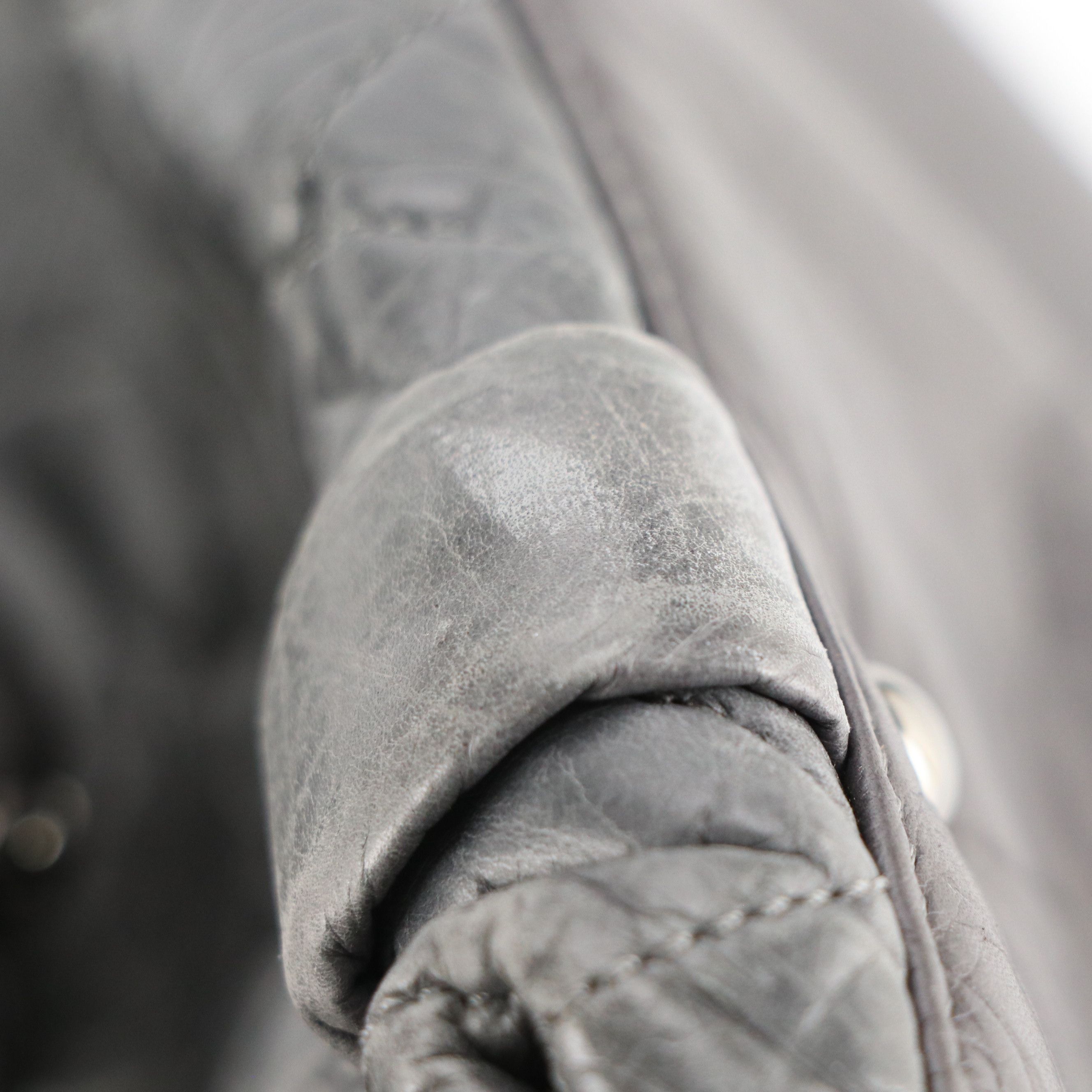 Chanel Lady Braid Zip Tote Bag in Grey Quilted Crinkled Calfskin Leather