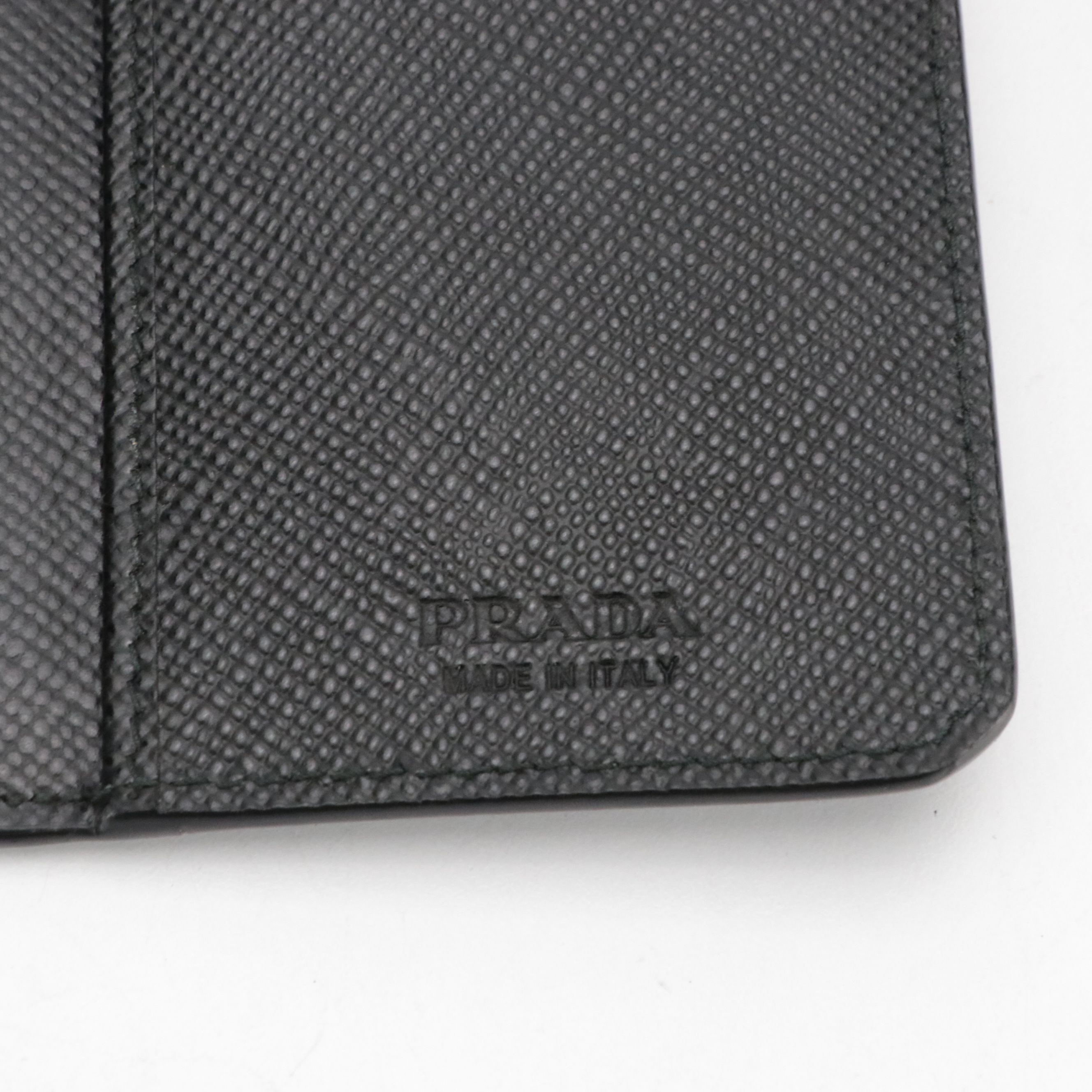 Prada Black Saffiano Leather Bifold Long Wallet