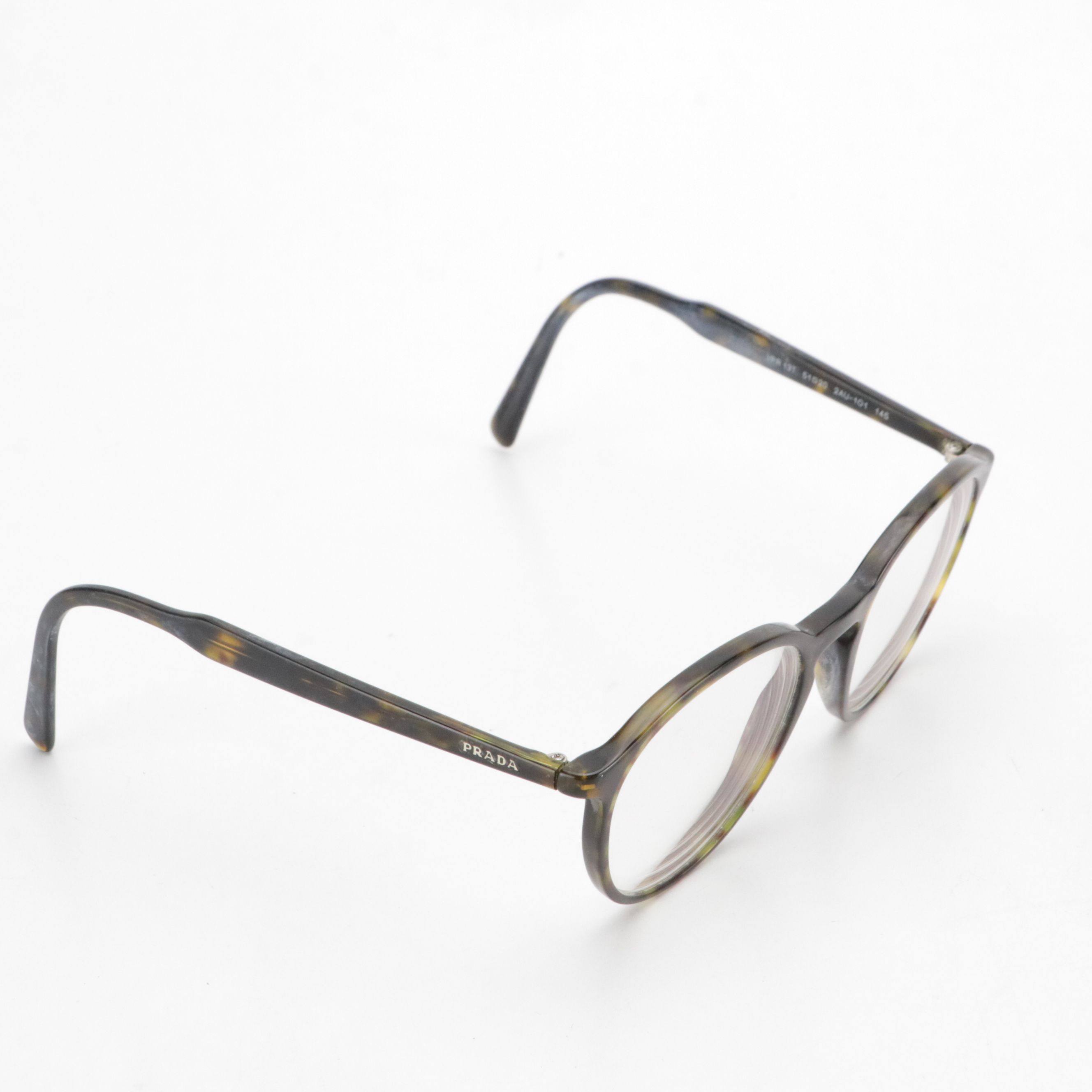 Prada VPR13T Prescription Havana Round Eyeglasses