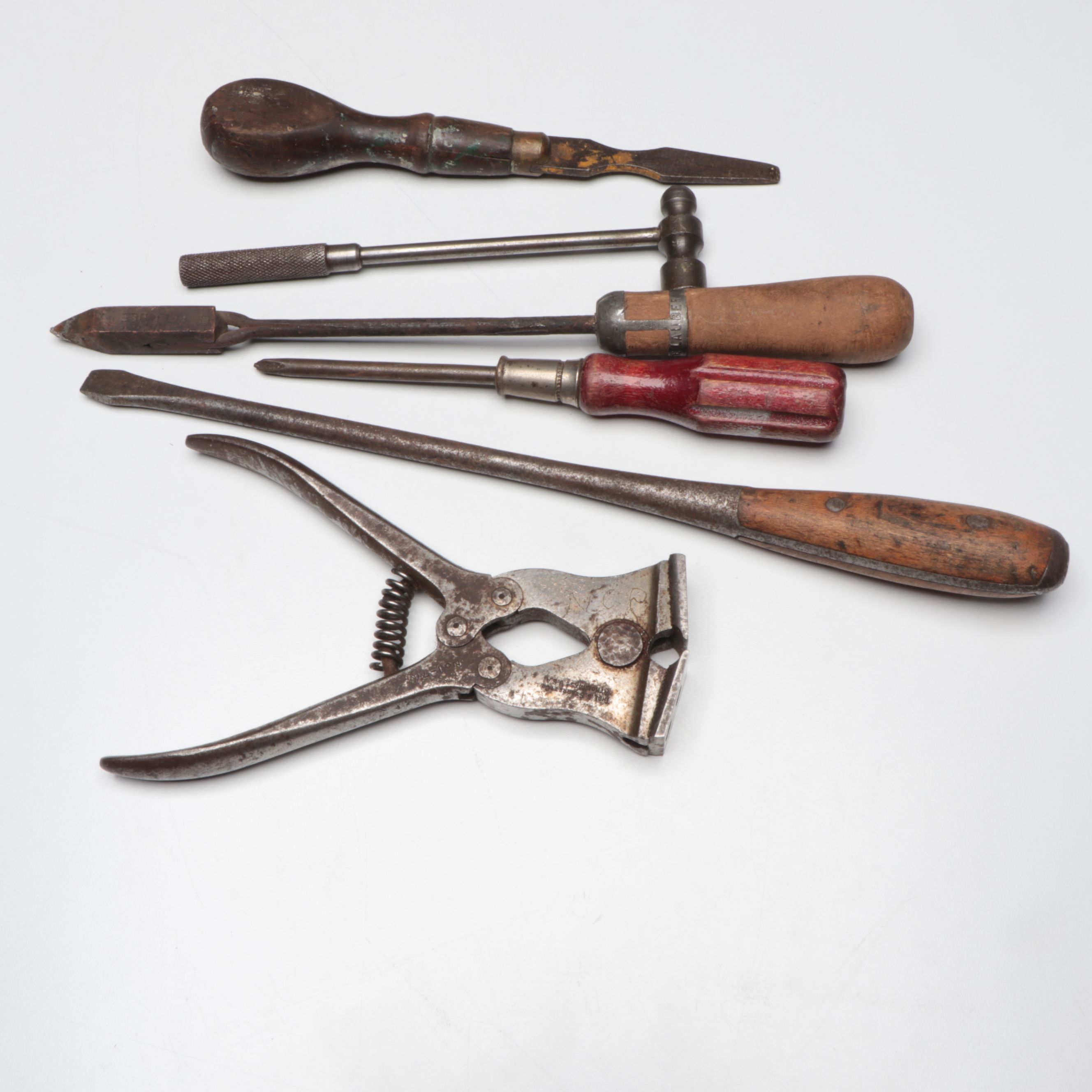 Wood Handled Screwdrivers, Hammers, and More Vintage and Antique Hand Tools