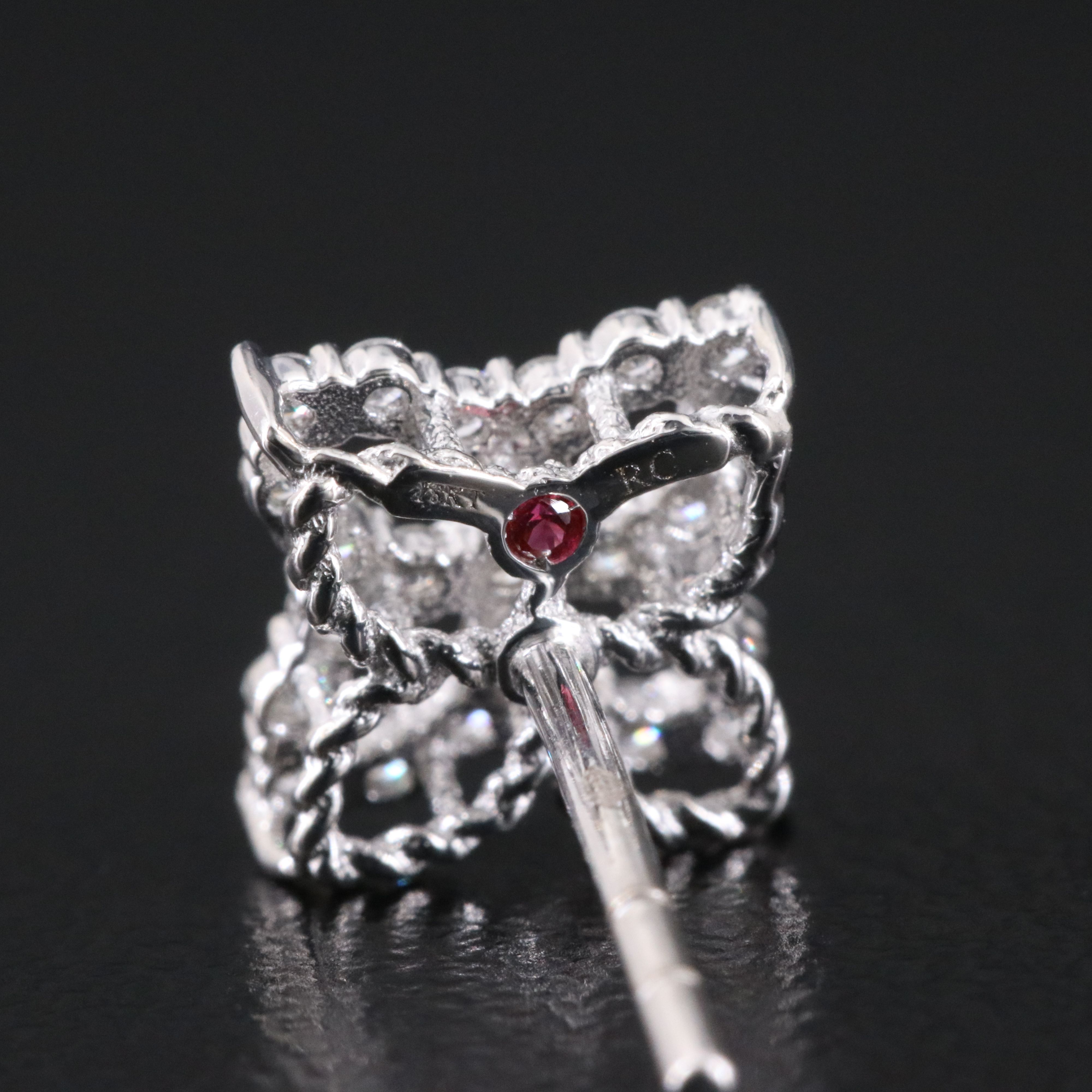 Roberto Coin Princess Flower 18K 0.35 CTW Diamond Earrings