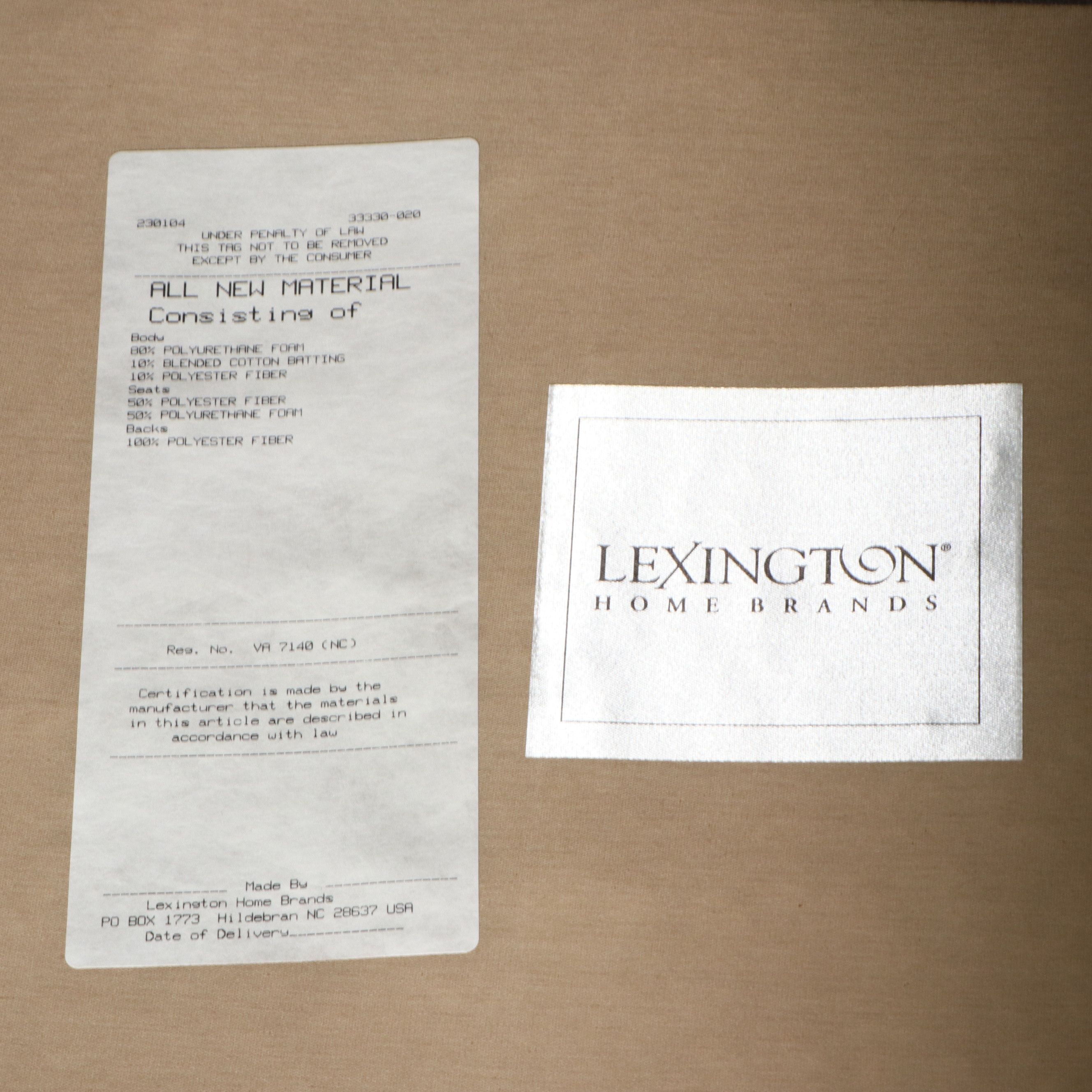 Pair of Lexington Home Brands Upholstered Club Chairs