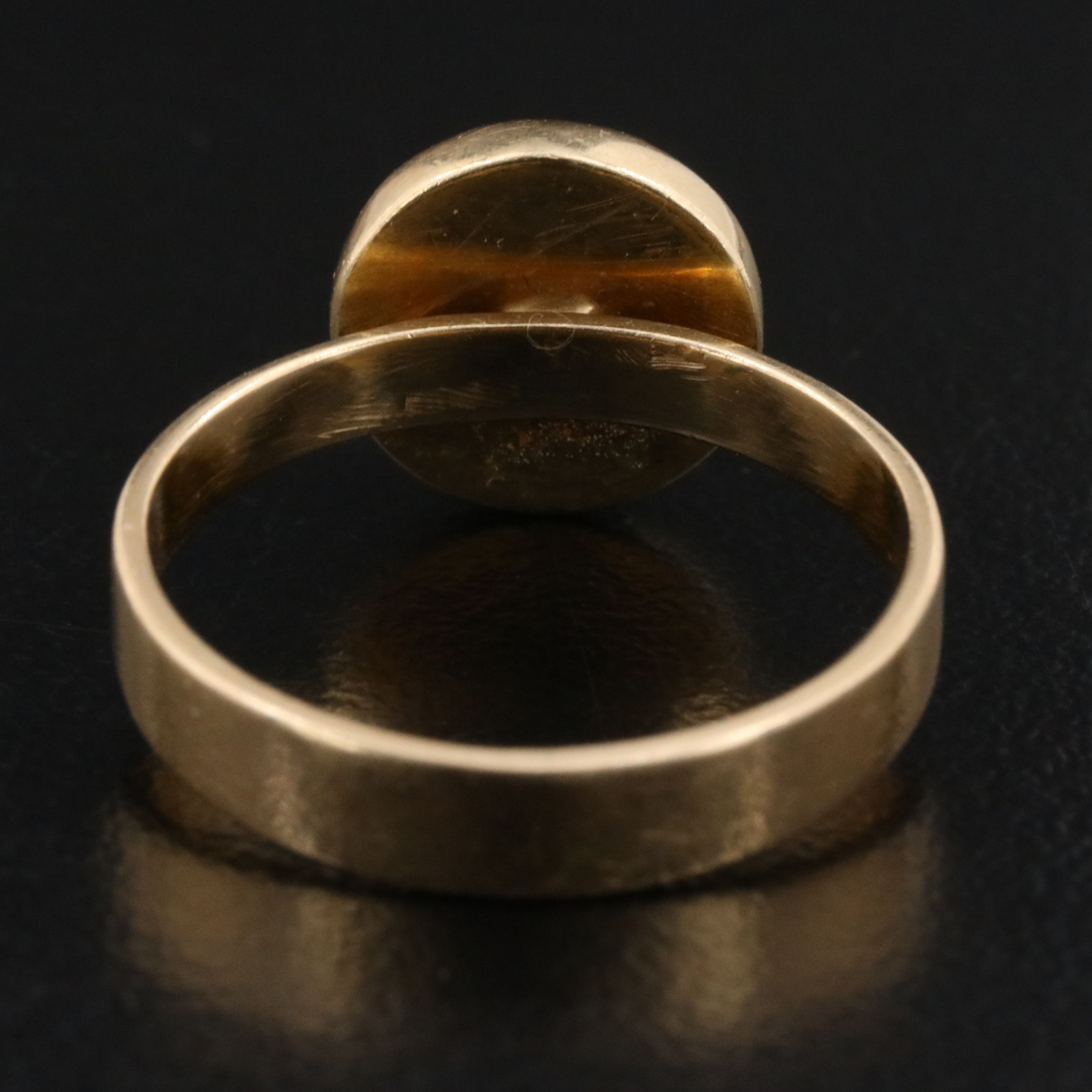 14K Lapis Lazuli Solitaire Ring