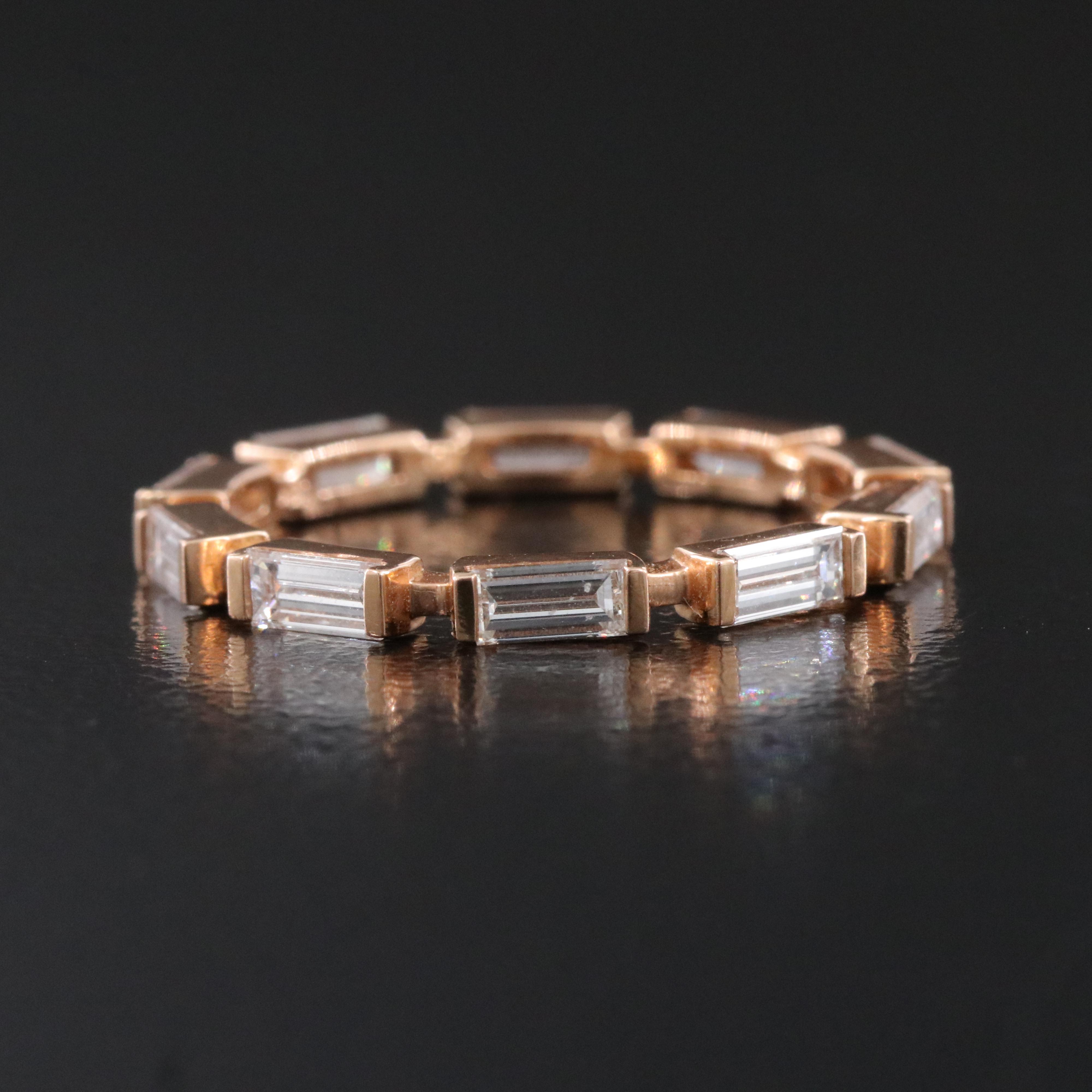18K Penny Preville 1.29 CTW Diamond Rose Gold Eternity Band
