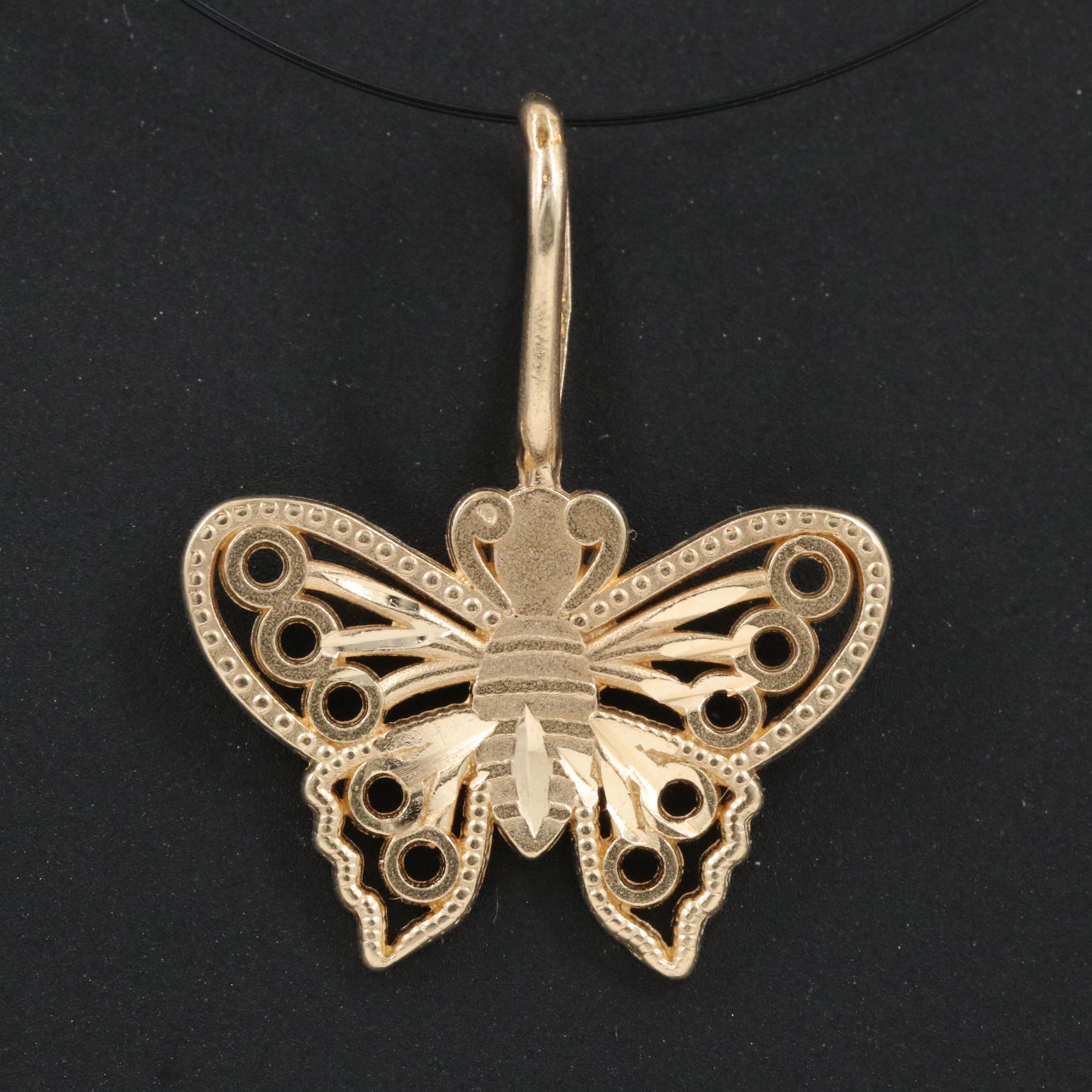 14K Butterfly Charm