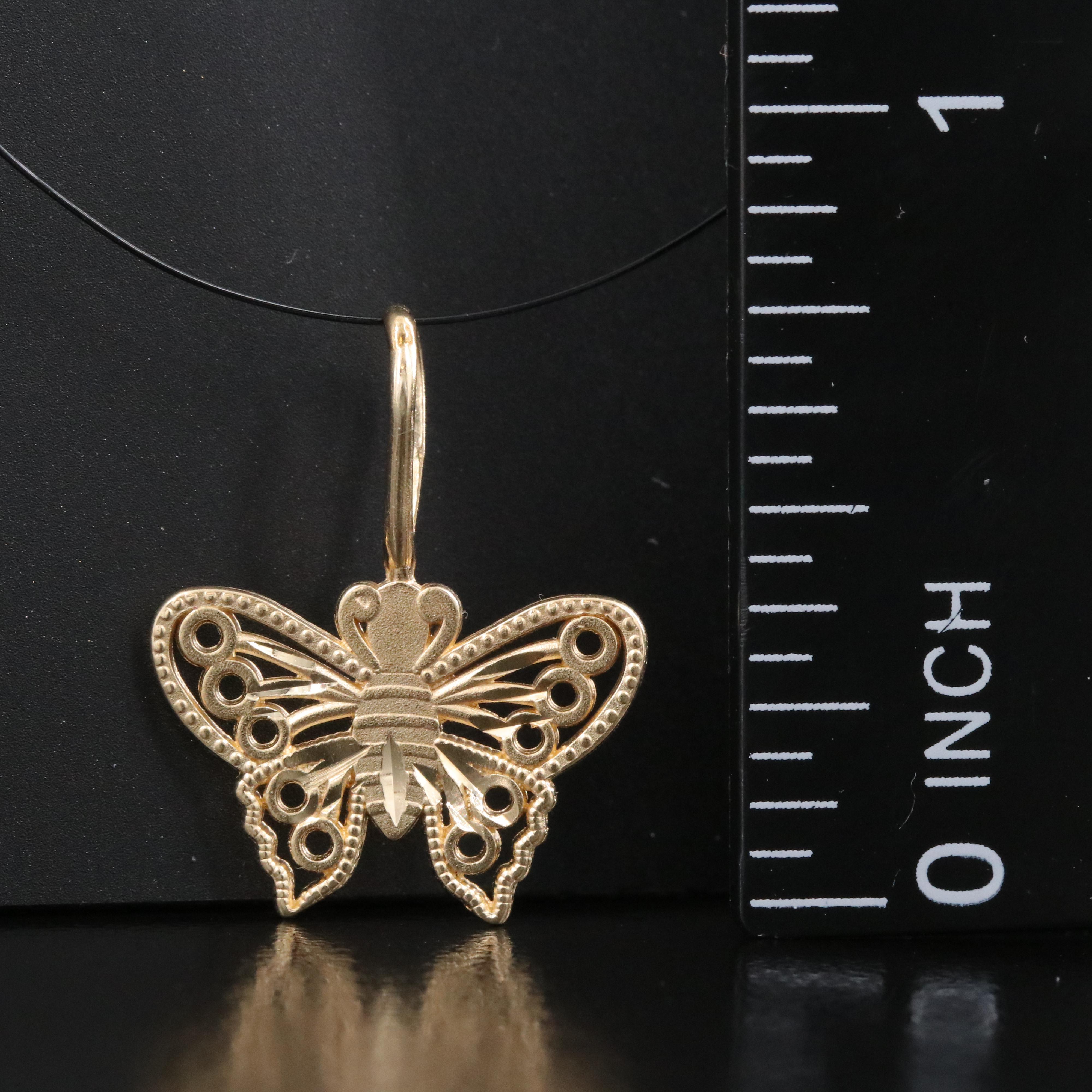 14K Butterfly Charm