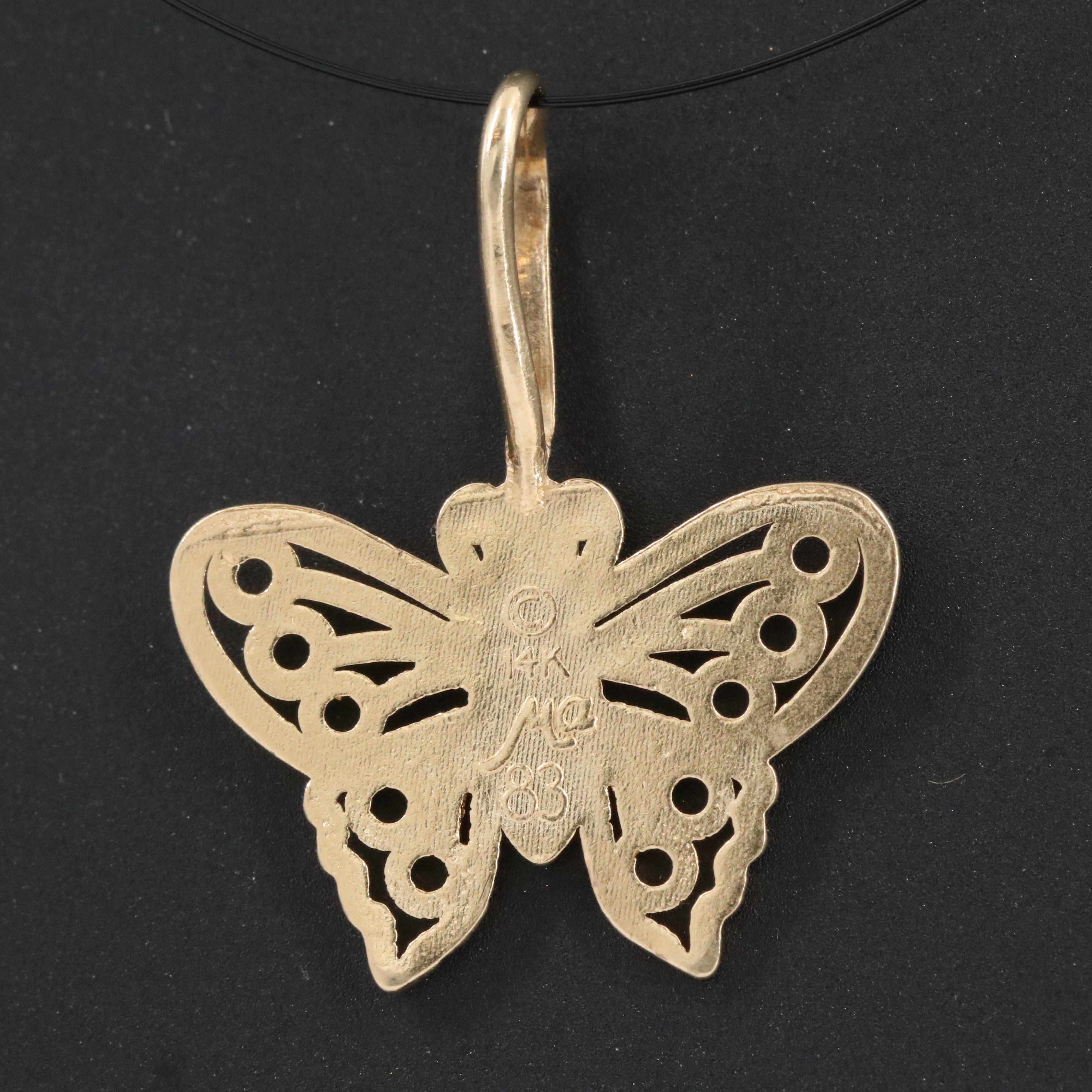 14K Butterfly Charm