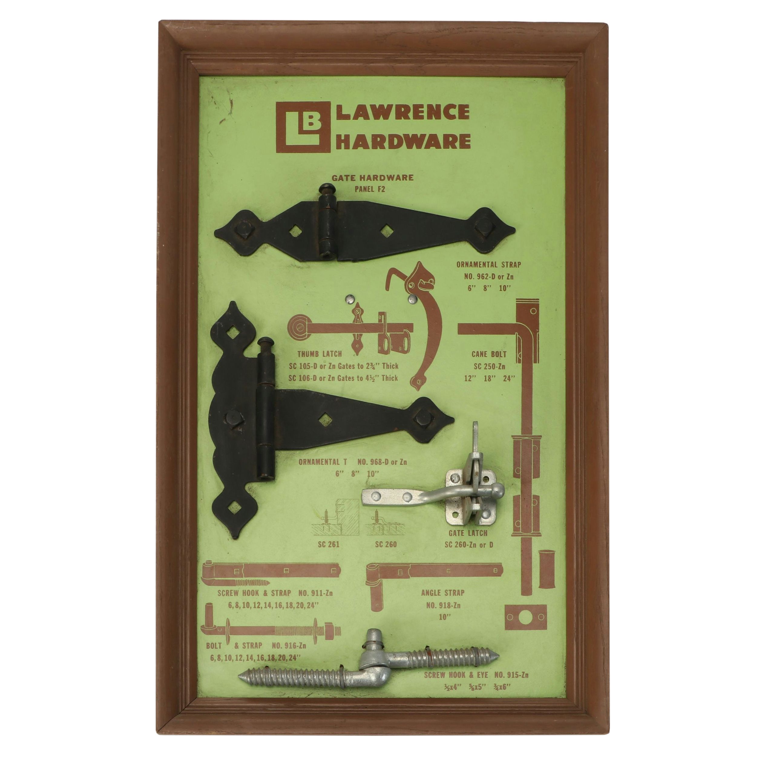 Lawrence Hardware Advertising Hardware Display Boards