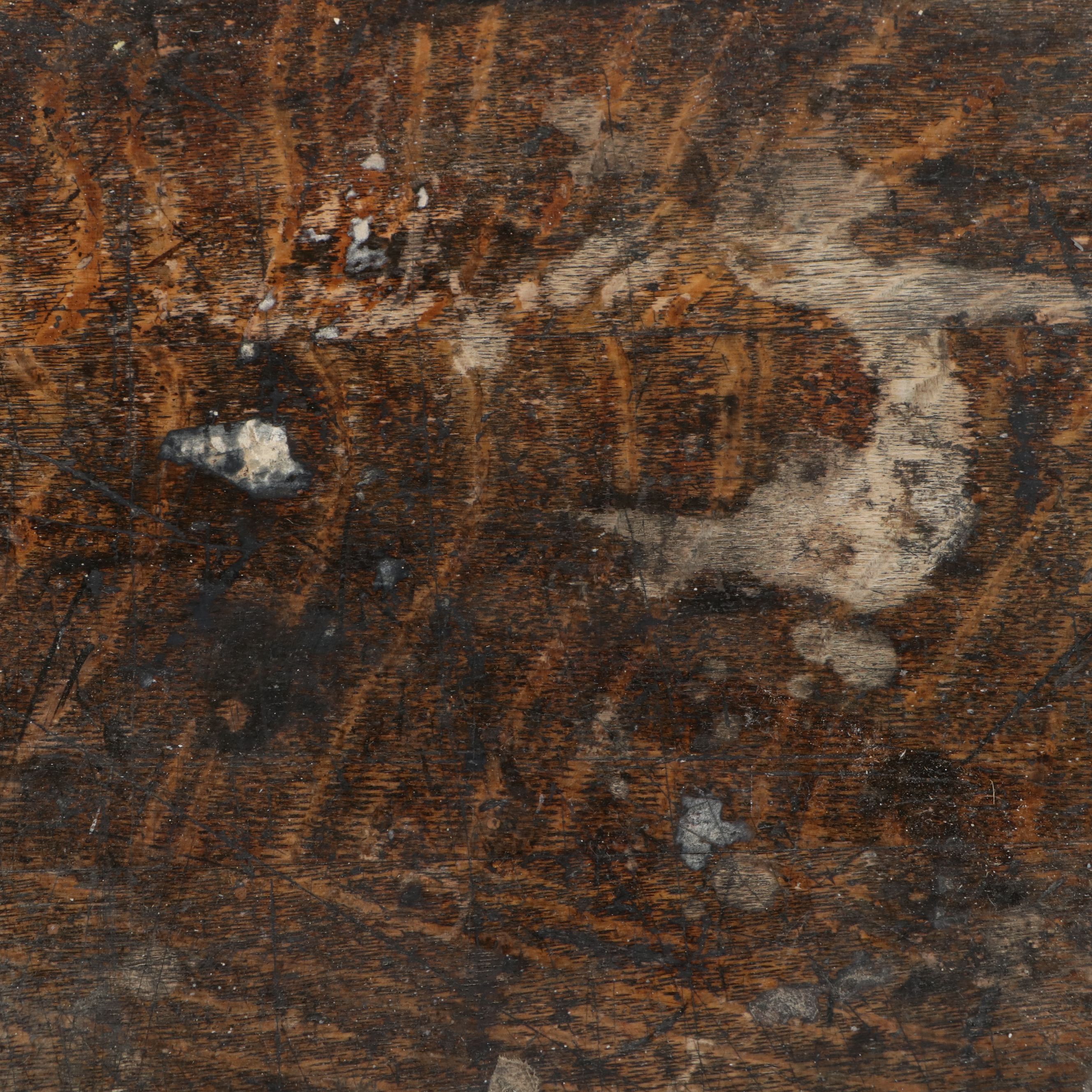 Spanish Baroque Style Oak Library Table, 19th Century