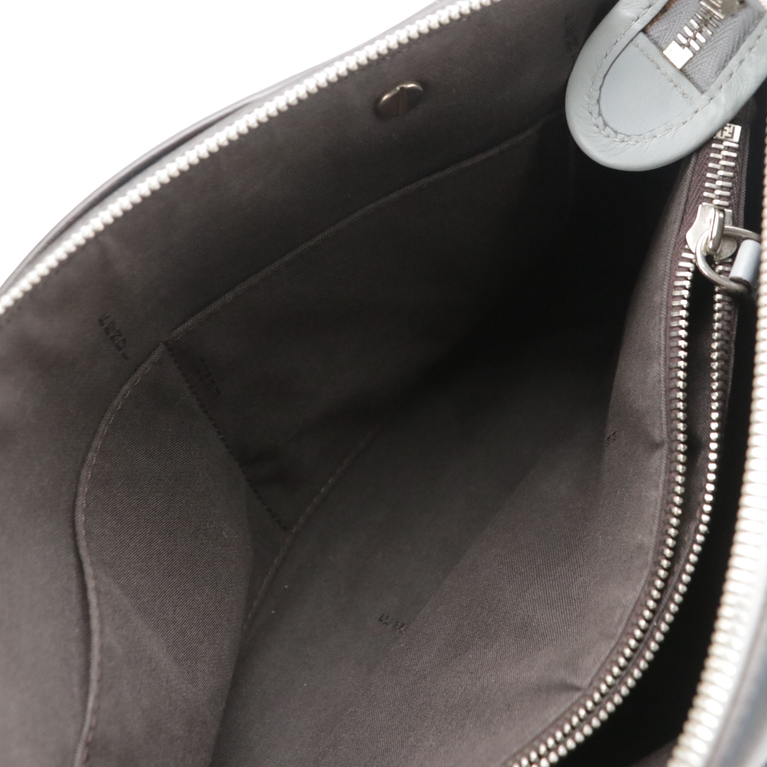 Fendi By The Way Two-Way Satchel in Tricolor Blue Calfskin Leather