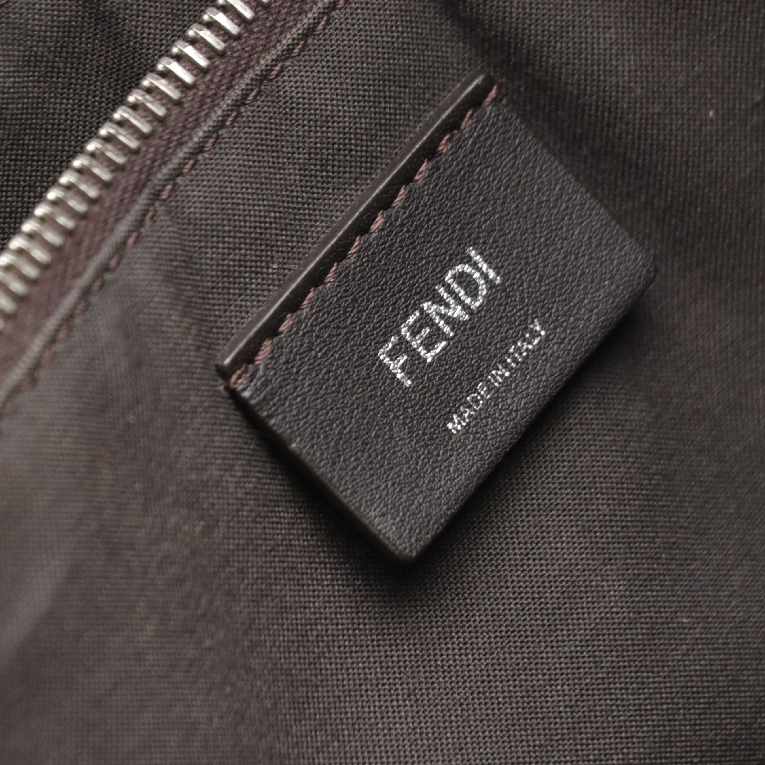 Fendi By The Way Two-Way Satchel in Tricolor Blue Calfskin Leather