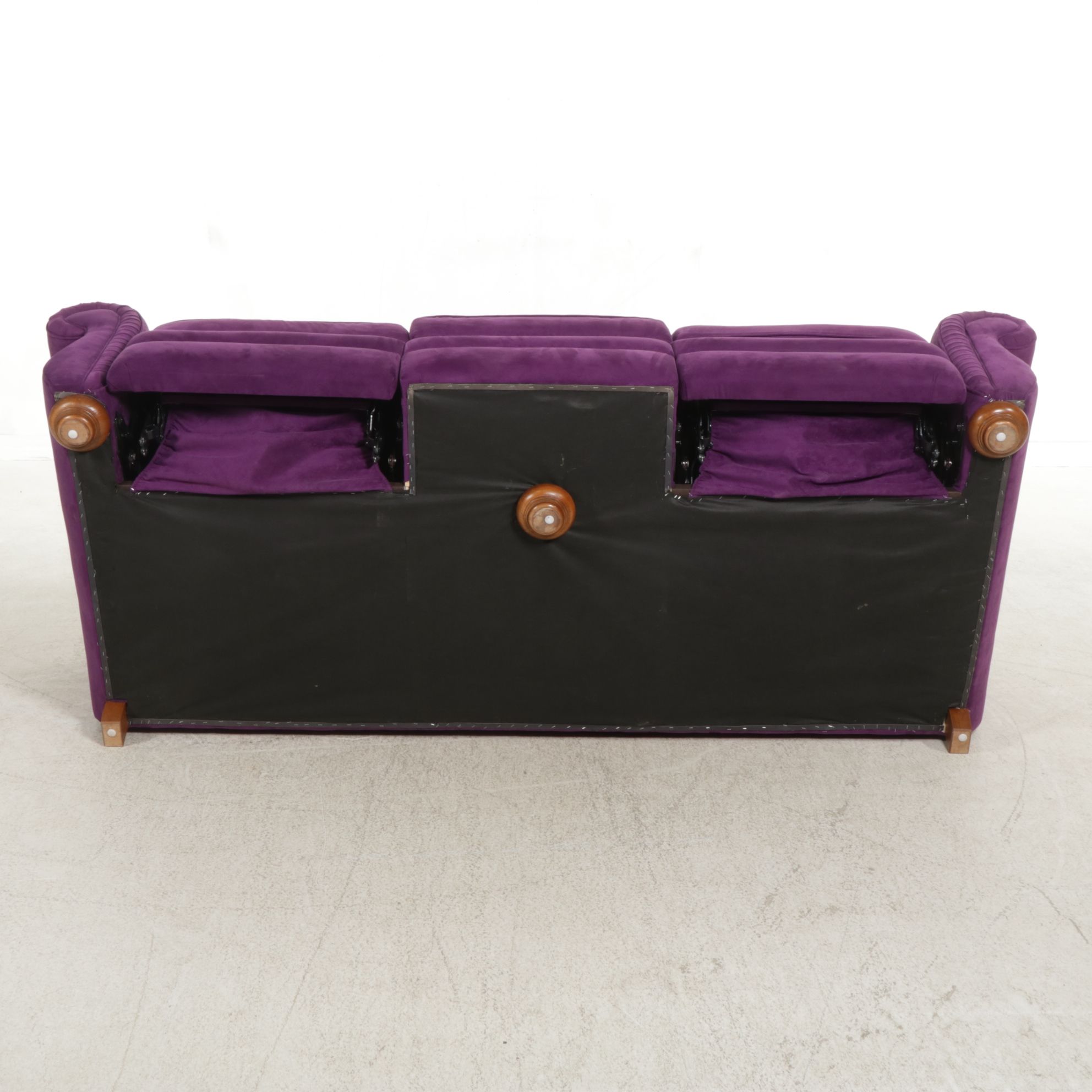 Bradington-Young Hollywood Regency Style Upholstered Recliner Sofa, 21st Century