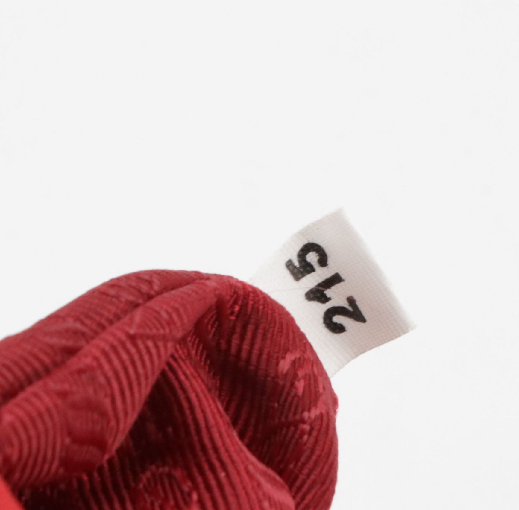 Prada Red Tessuto Nylon and Saffiano Leather Mini Backpack with Chain Strap