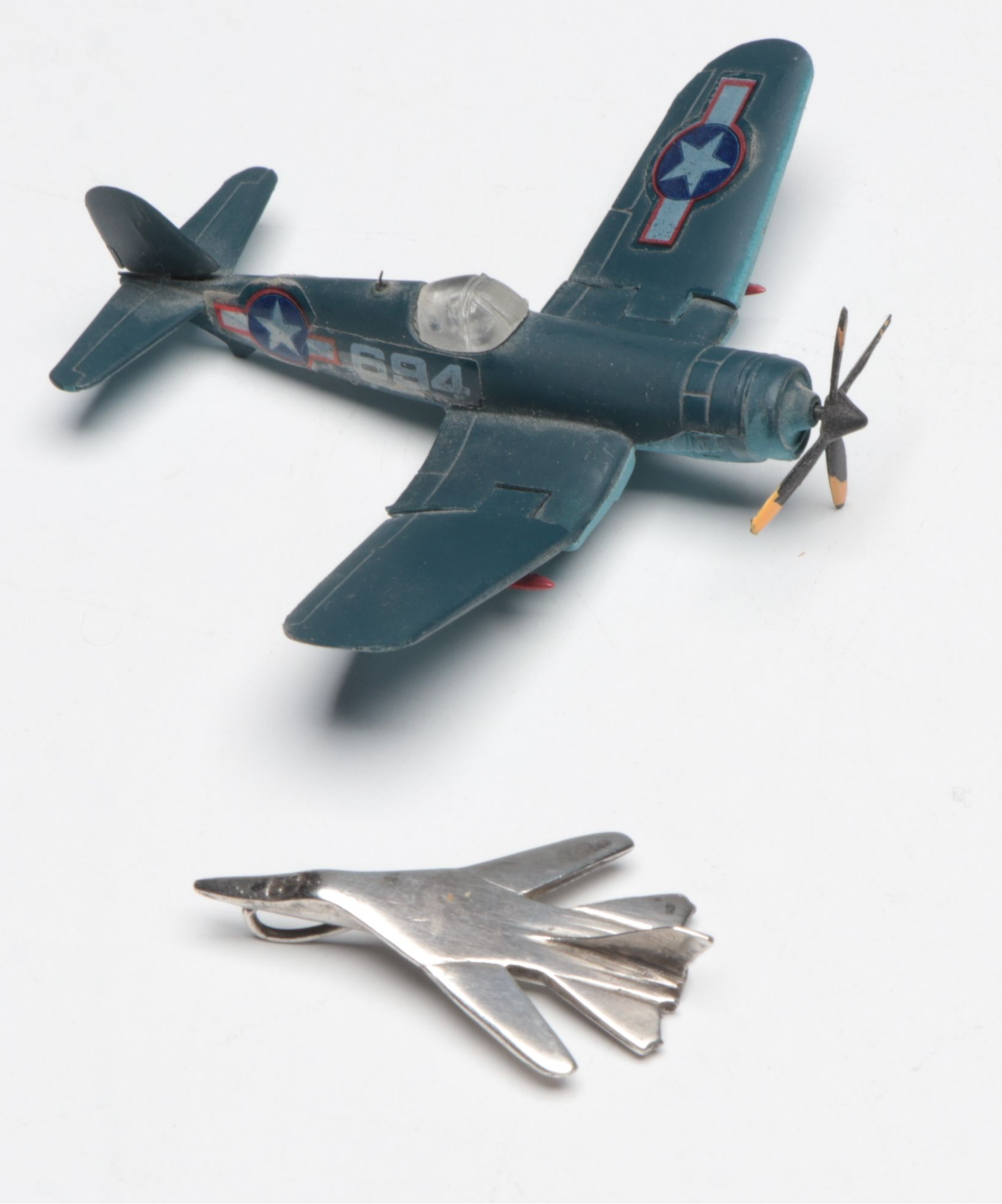 Sterling Fighter Jet Pendant with Grumman F-14 Tomcat Model, Other Collectibles