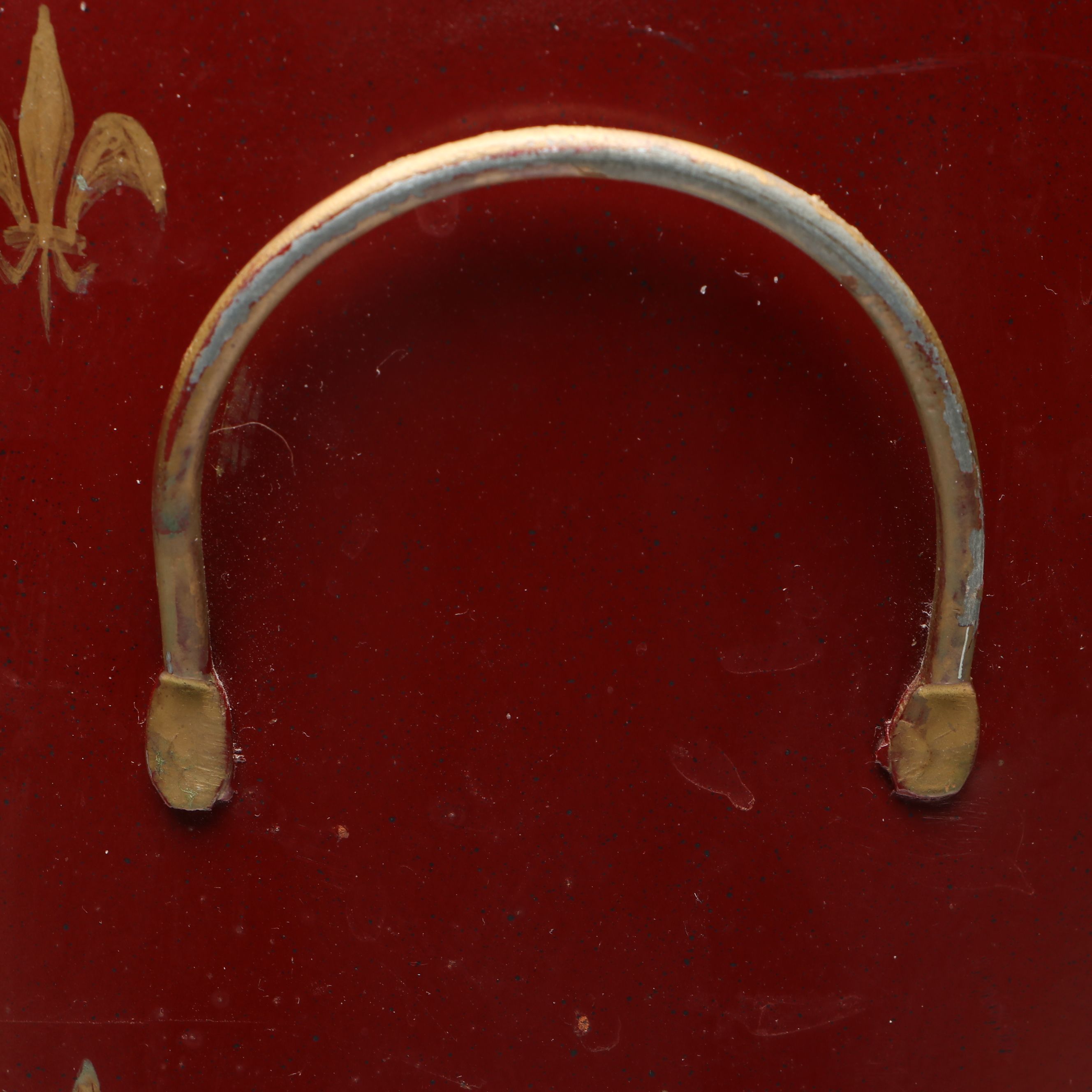 Three Hands Corp. Fleur-de-lis Ceramic Lidded Urns and Metal Umbrella Holder